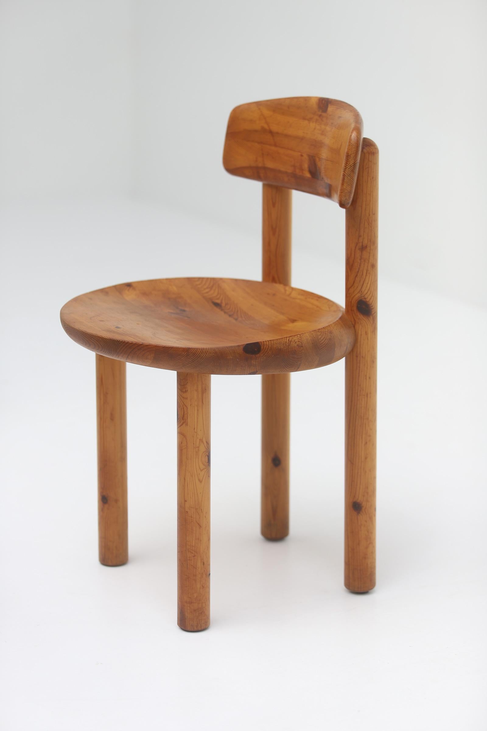 Set of 5 Pinewood Chairs by Rainer Daumiller, 1970s 8