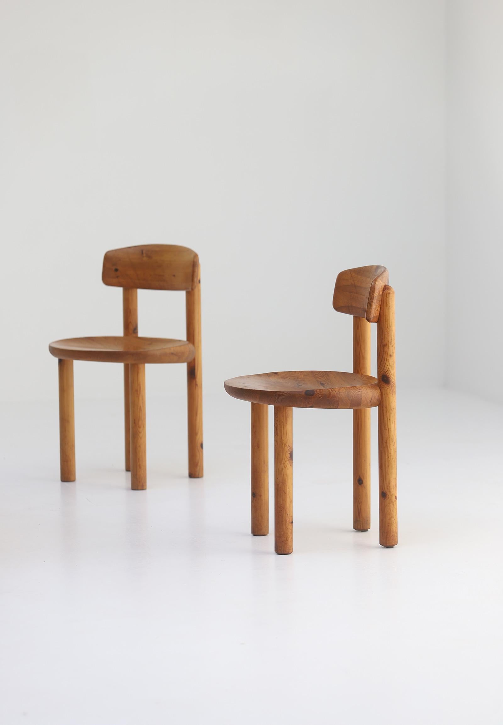 Set of 5 Pinewood Chairs by Rainer Daumiller, 1970s 9