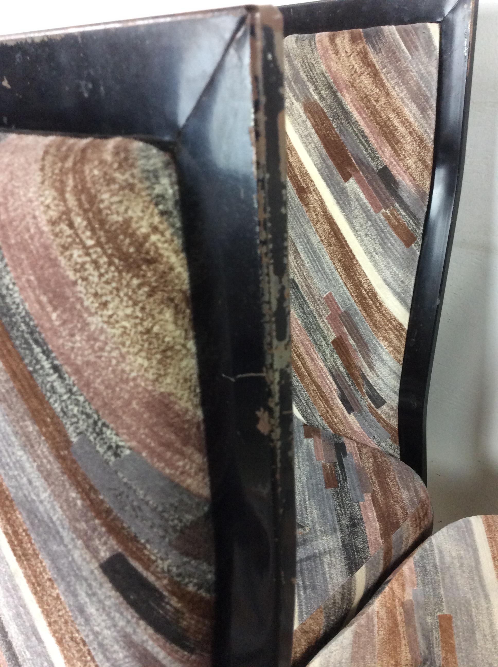 Juego de 5 Sillas de Comedor Postmodernas con Tapicería Vintage Metal en venta