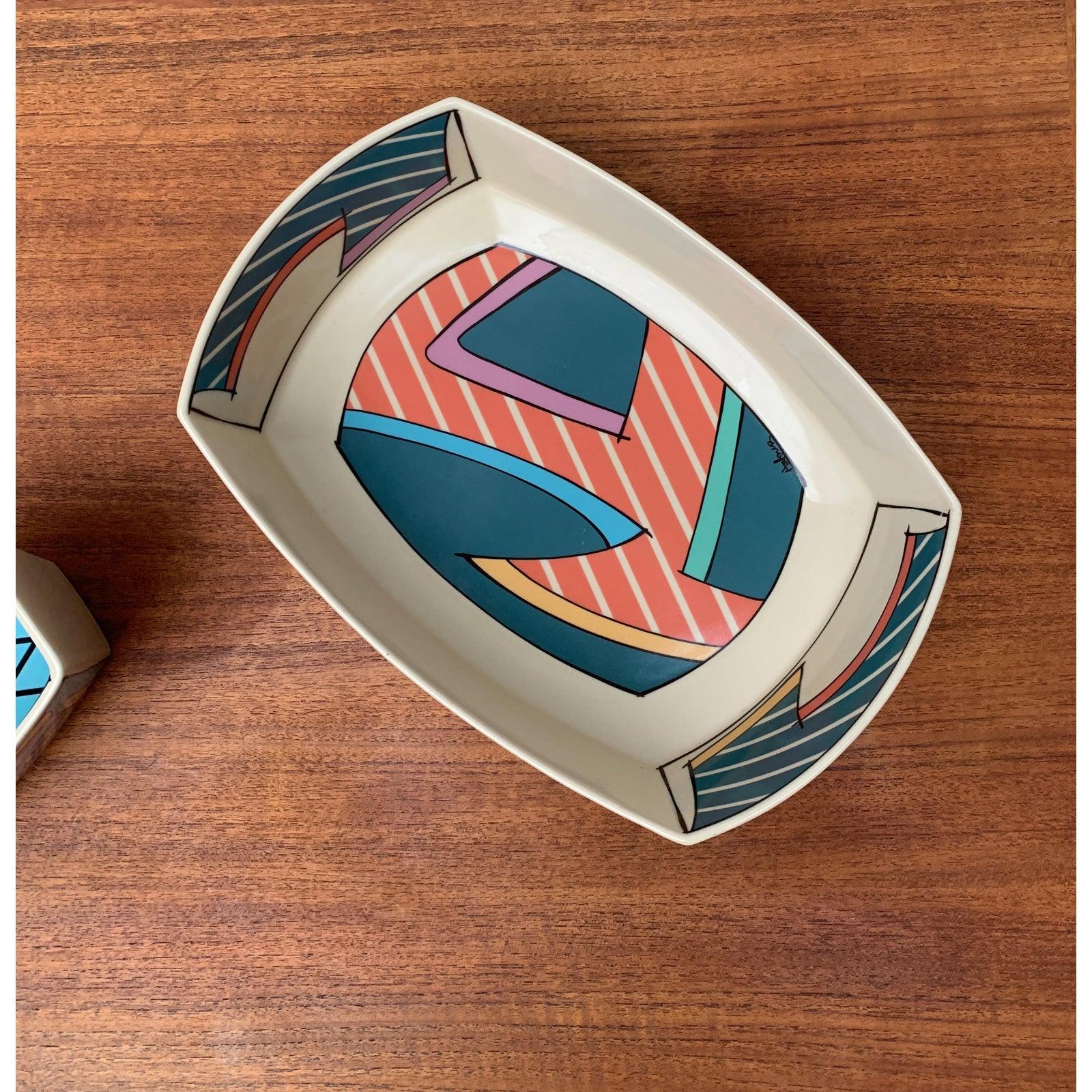 Porcelaine Ensemble de 5 bols de la série Flash One de Dorothy Hafner, années 1980 en vente