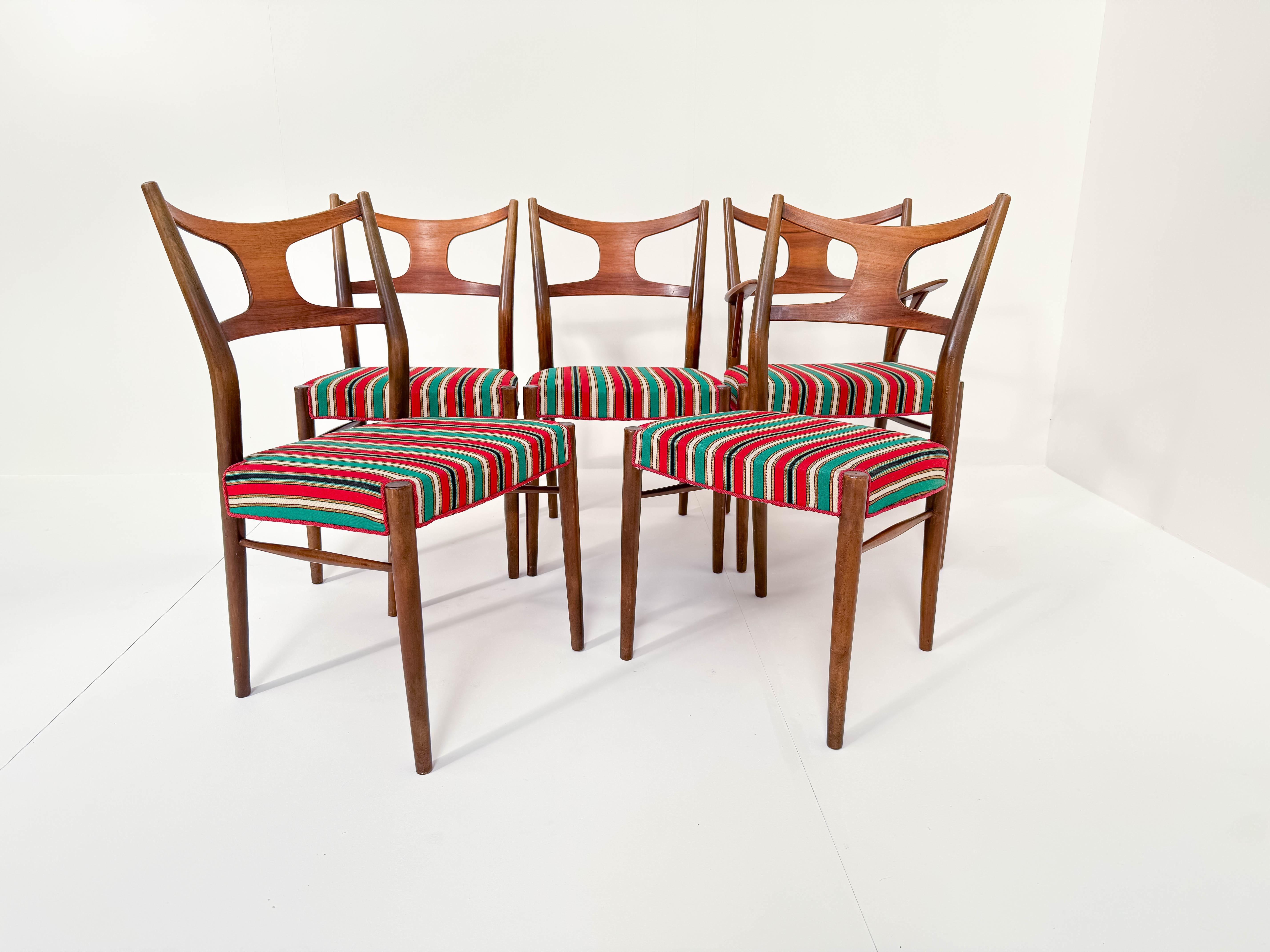 5 seltene Kurt Østervig Esszimmerstühle von Randers Furniture (Europäisch) im Angebot