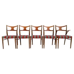 Set of 5 Rare Kurt Østervig Dining Chairs by Randers Furniture