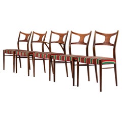 Set of 5 Rare Kurt Østervig Dining Chairs by Randers Furniture