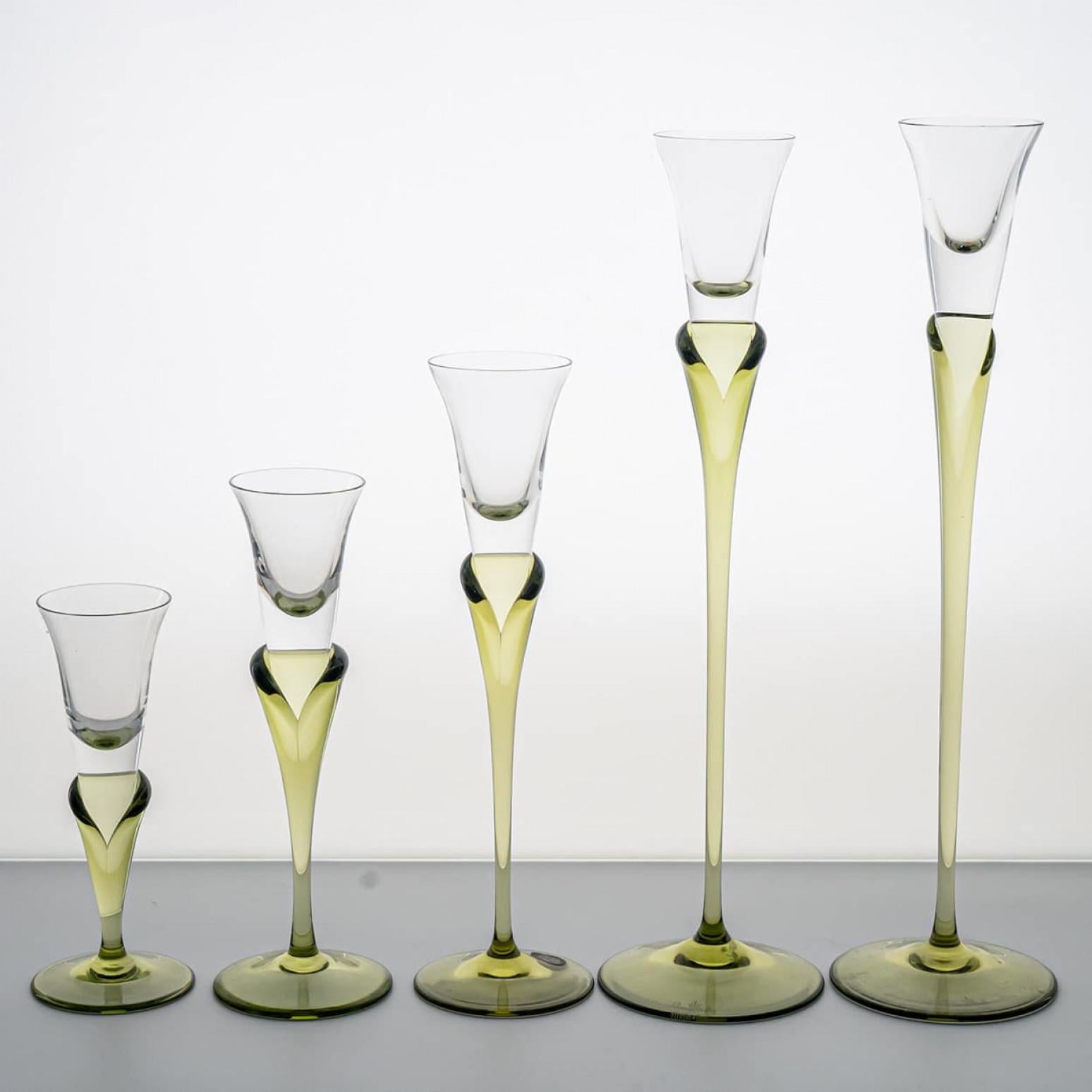 Set of 5 Rosenthal Studio Line Papyrus Candle Holders, Michael Boehm For Sale 6