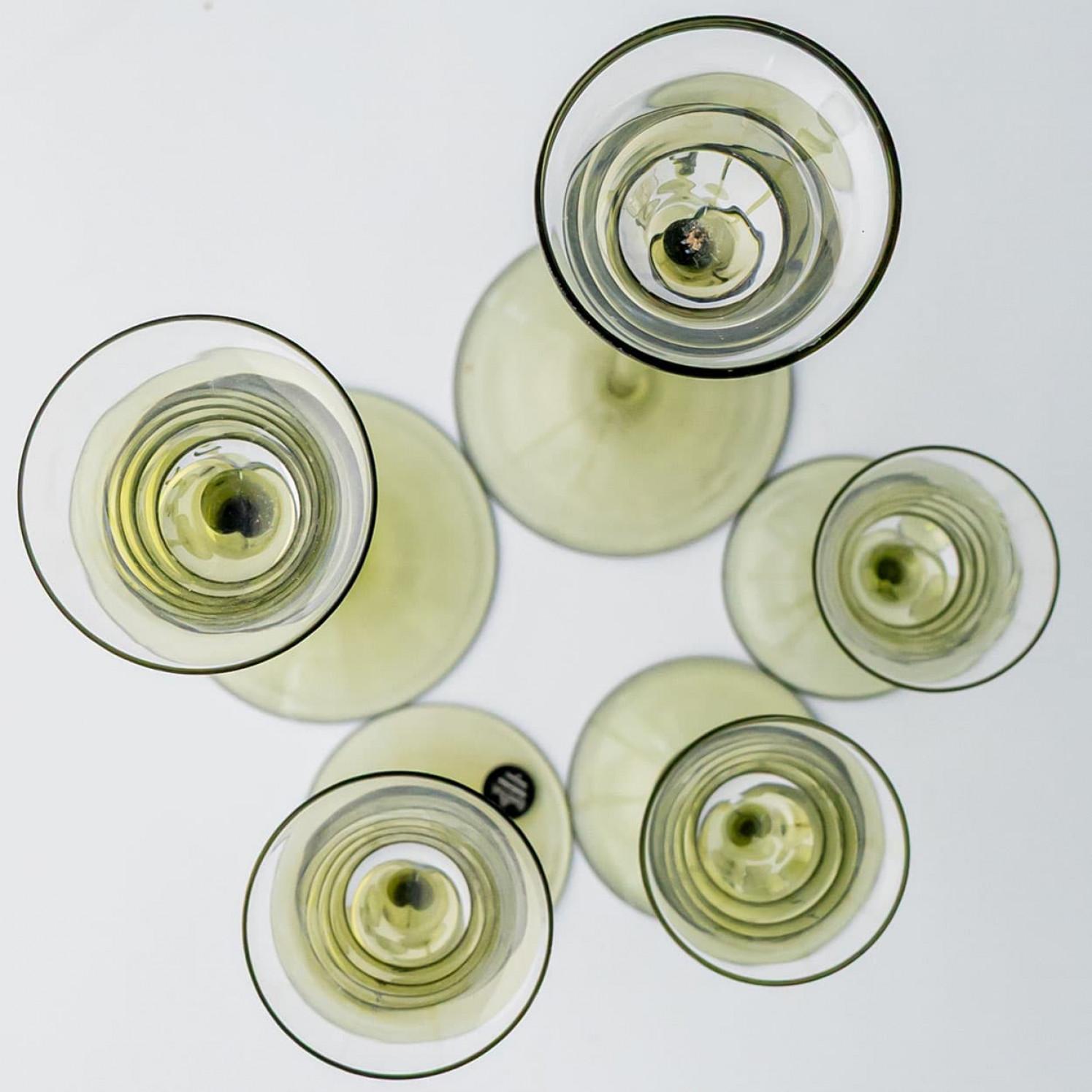 Set of 5 Rosenthal Studio Line Papyrus Candle Holders, Michael Boehm In Good Condition For Sale In Rijssen, NL