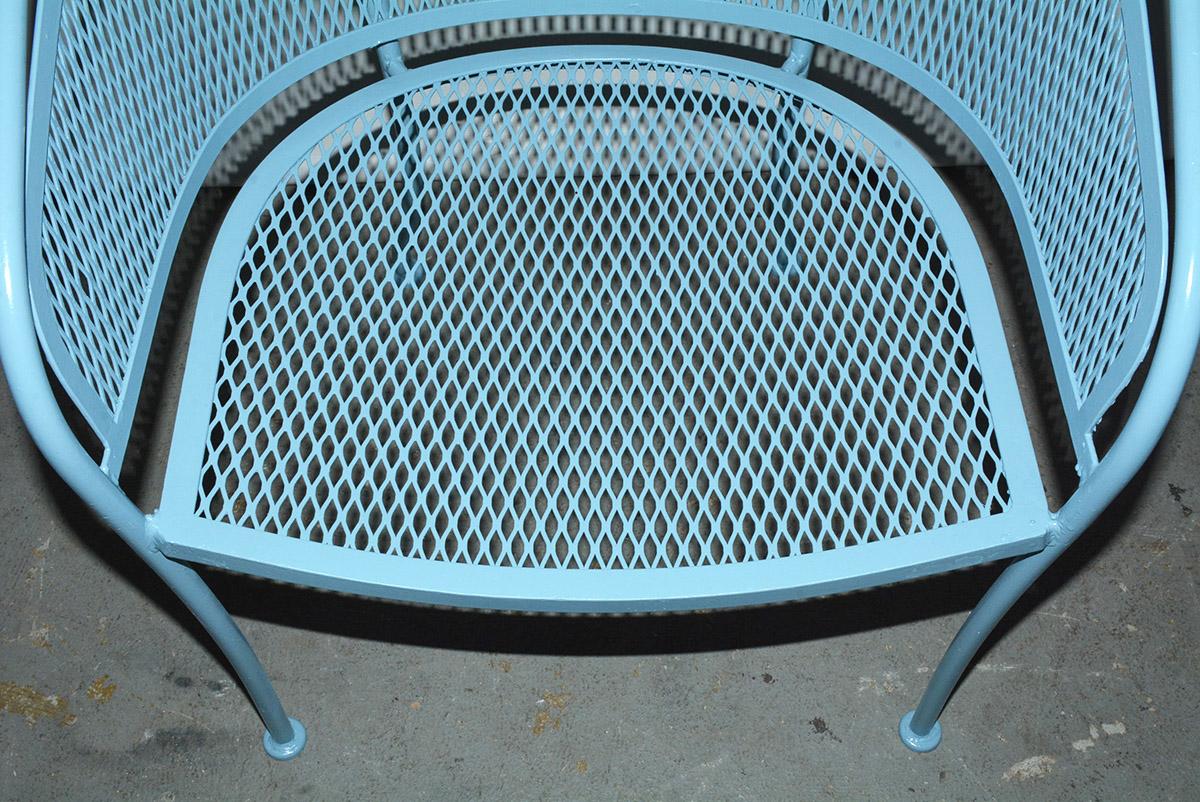 Wrought Iron Set of 5 Round Patio Garden Table Dining Set
