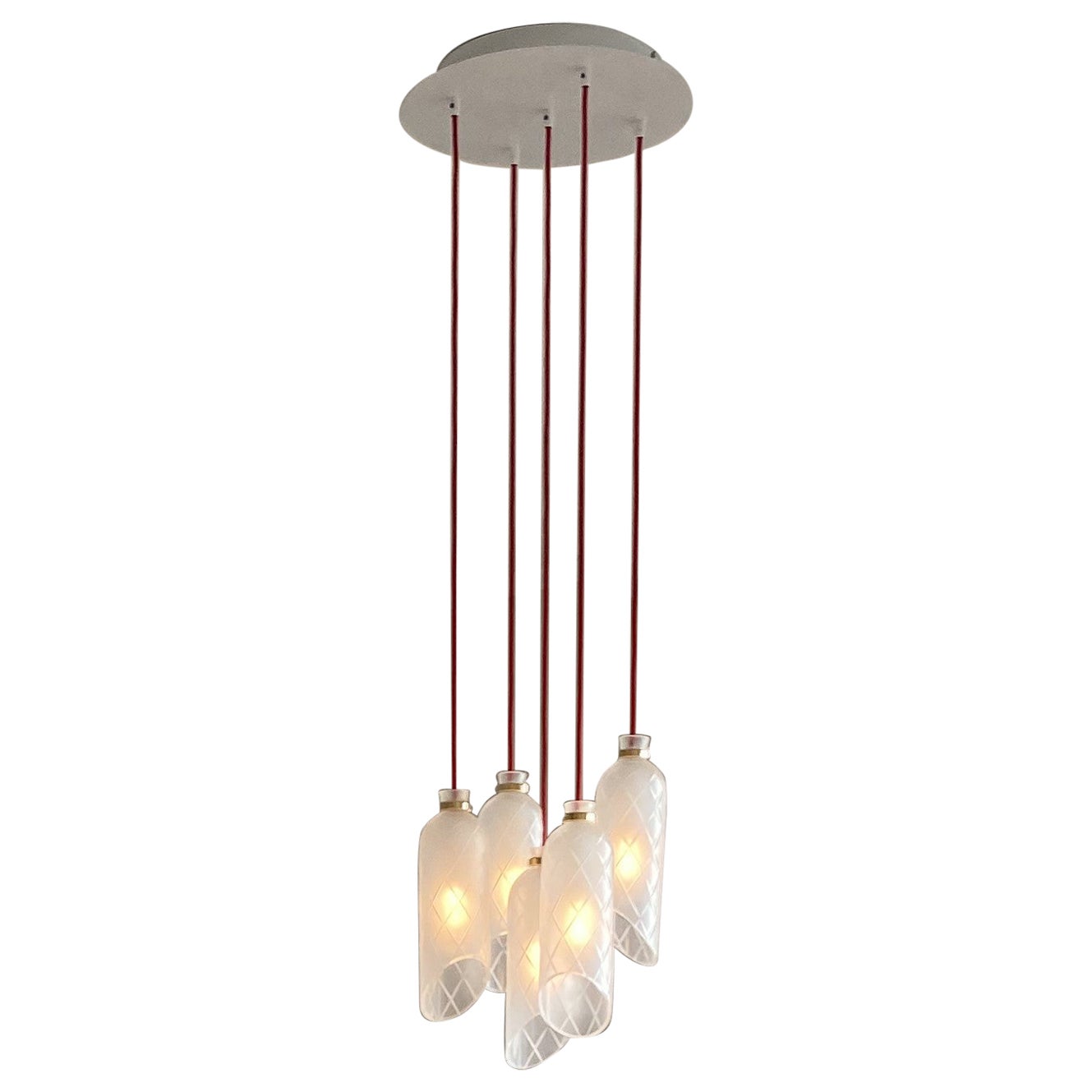 Set of 5 Salma Lamps by Kickie Chudikova