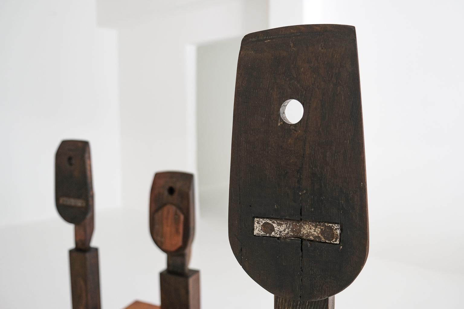 Fin du 20e siècle Ensemble de 5 sculptures de l'artiste allemand Rolf Hans