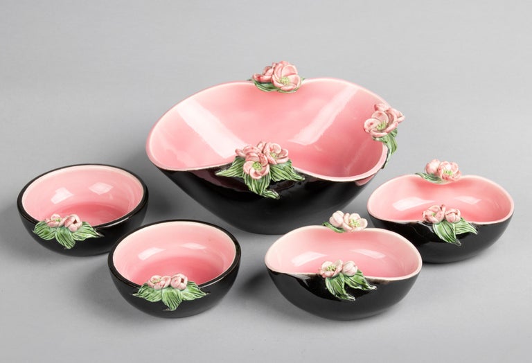 Set of 5 Serving Dishes by Sèvres Kermos by René Hénon For Sale at 1stDibs