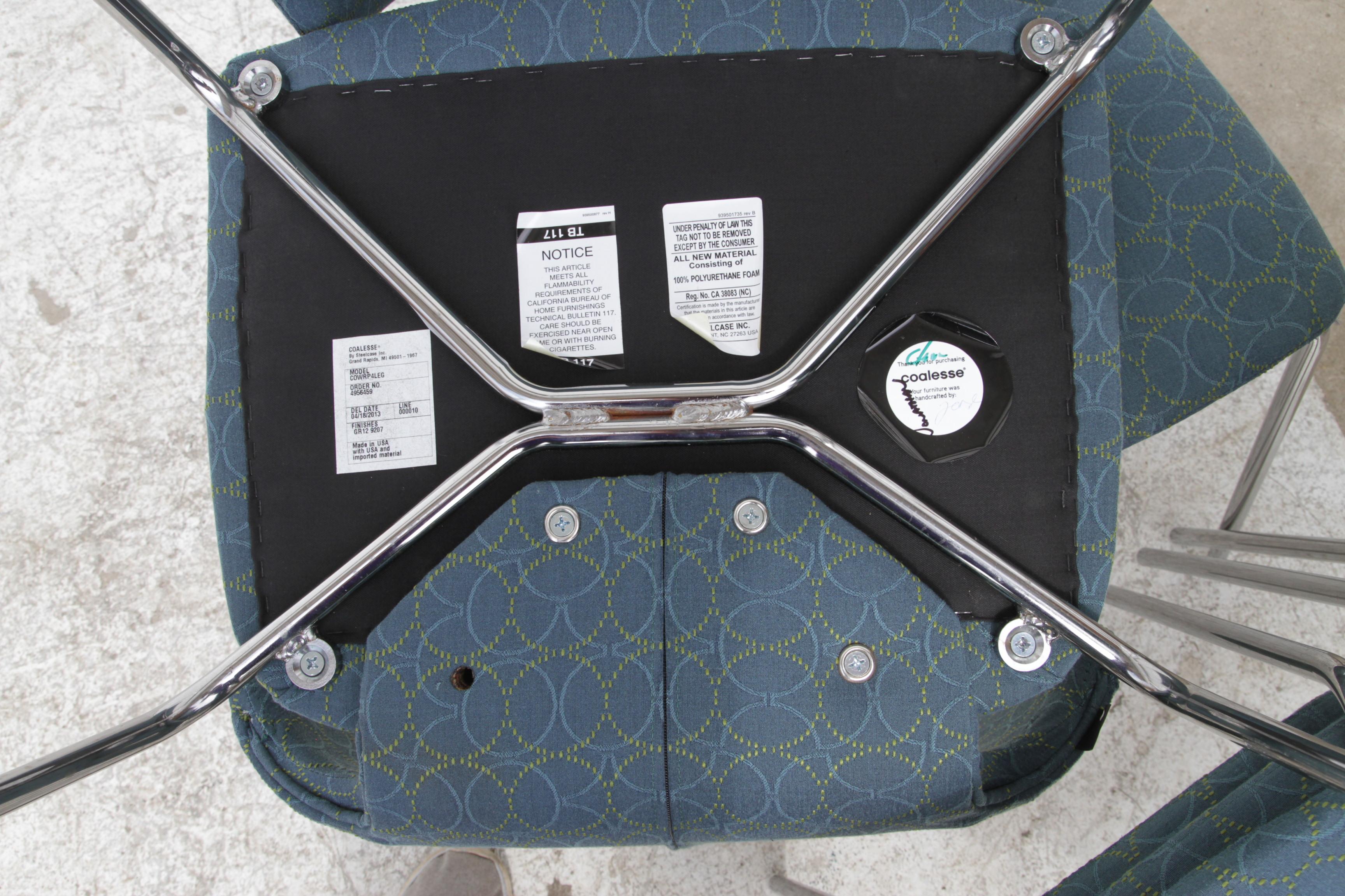 Ensemble de 5 chaises d'appoint et d'invités par coalessse en vente 5