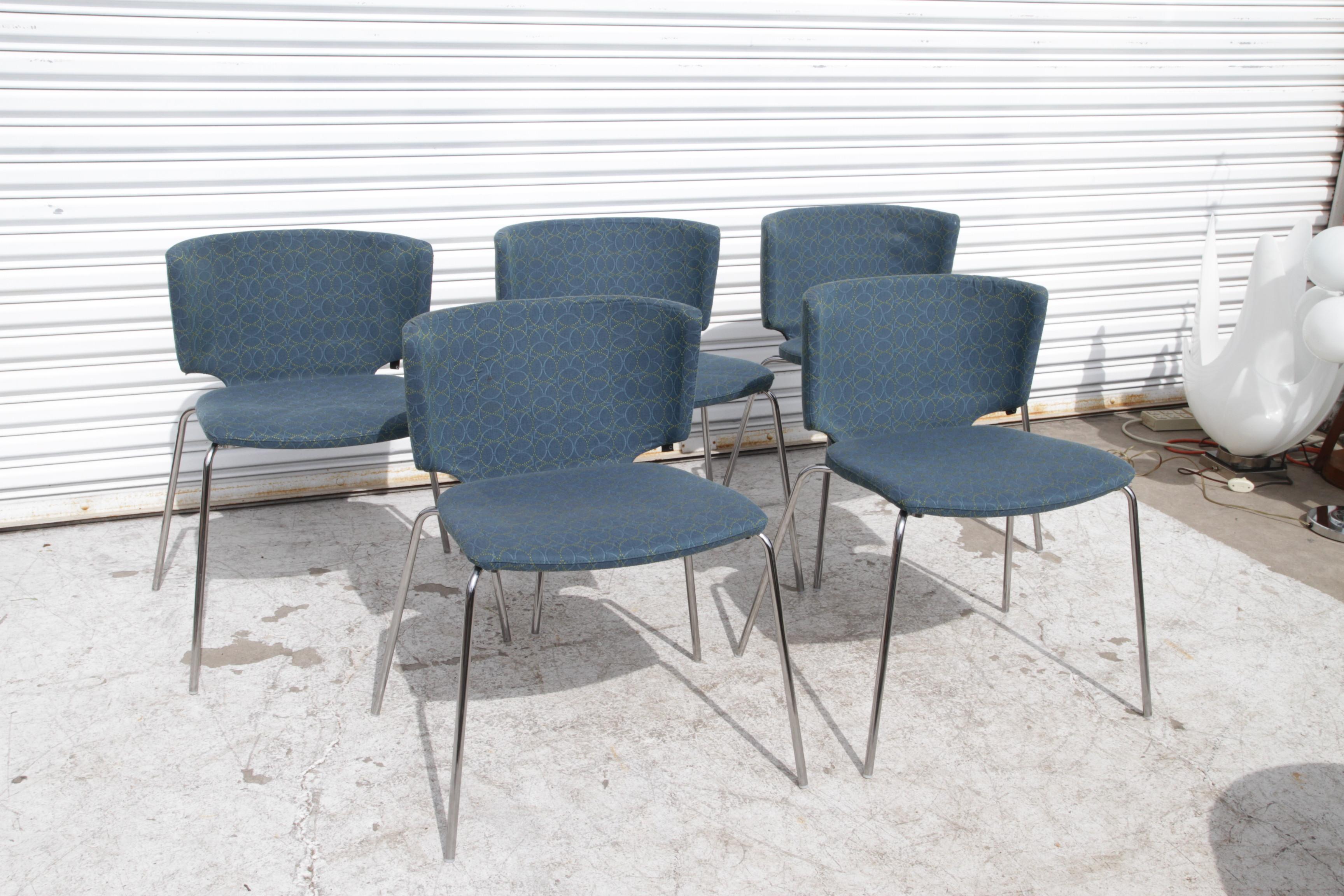 Ensemble de 5 chaises d'appoint et d'invités par coalessse en vente 3