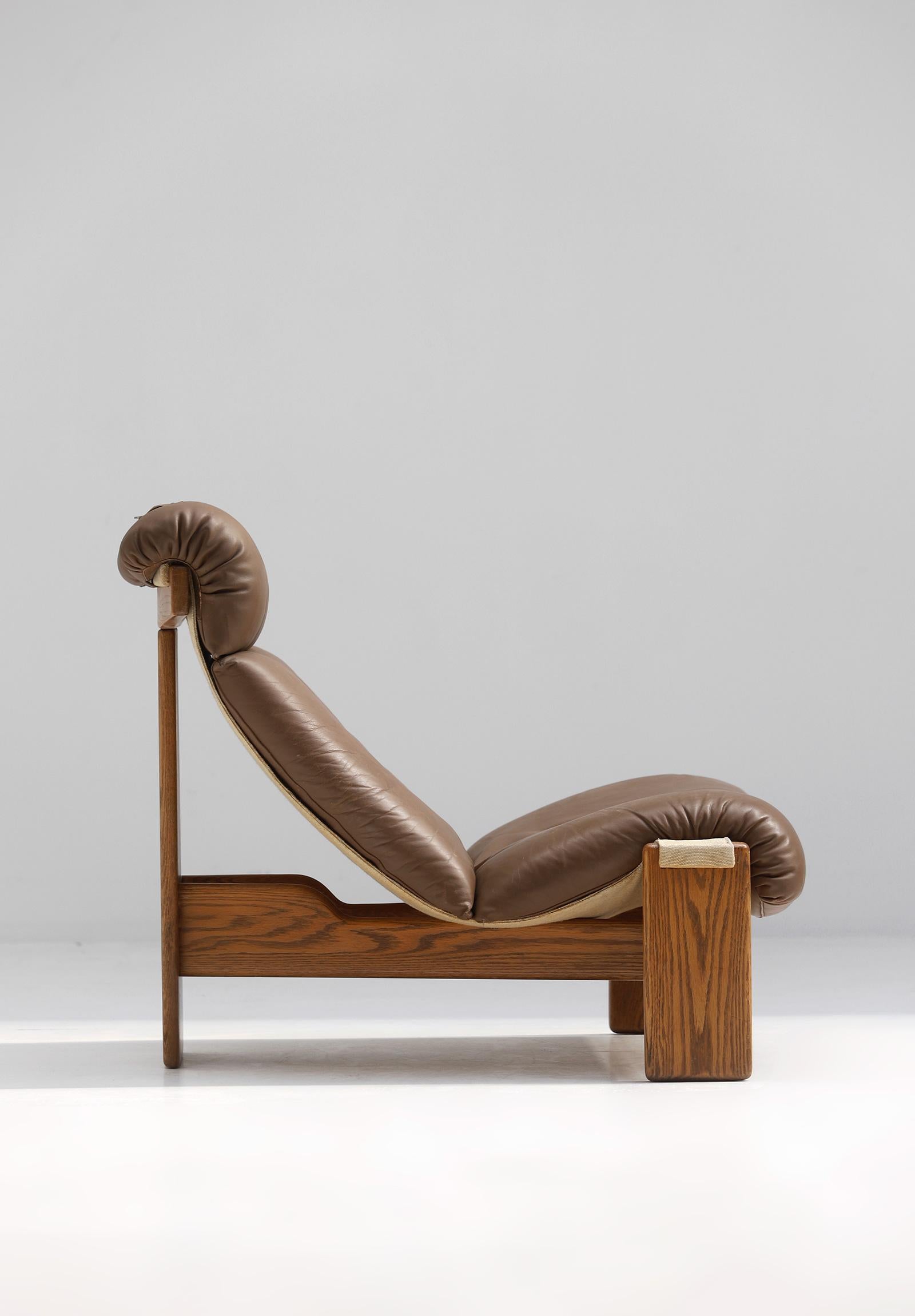 Set of 5 Sling Chairs Attributed to Durlet, Belgium, 1970s 3