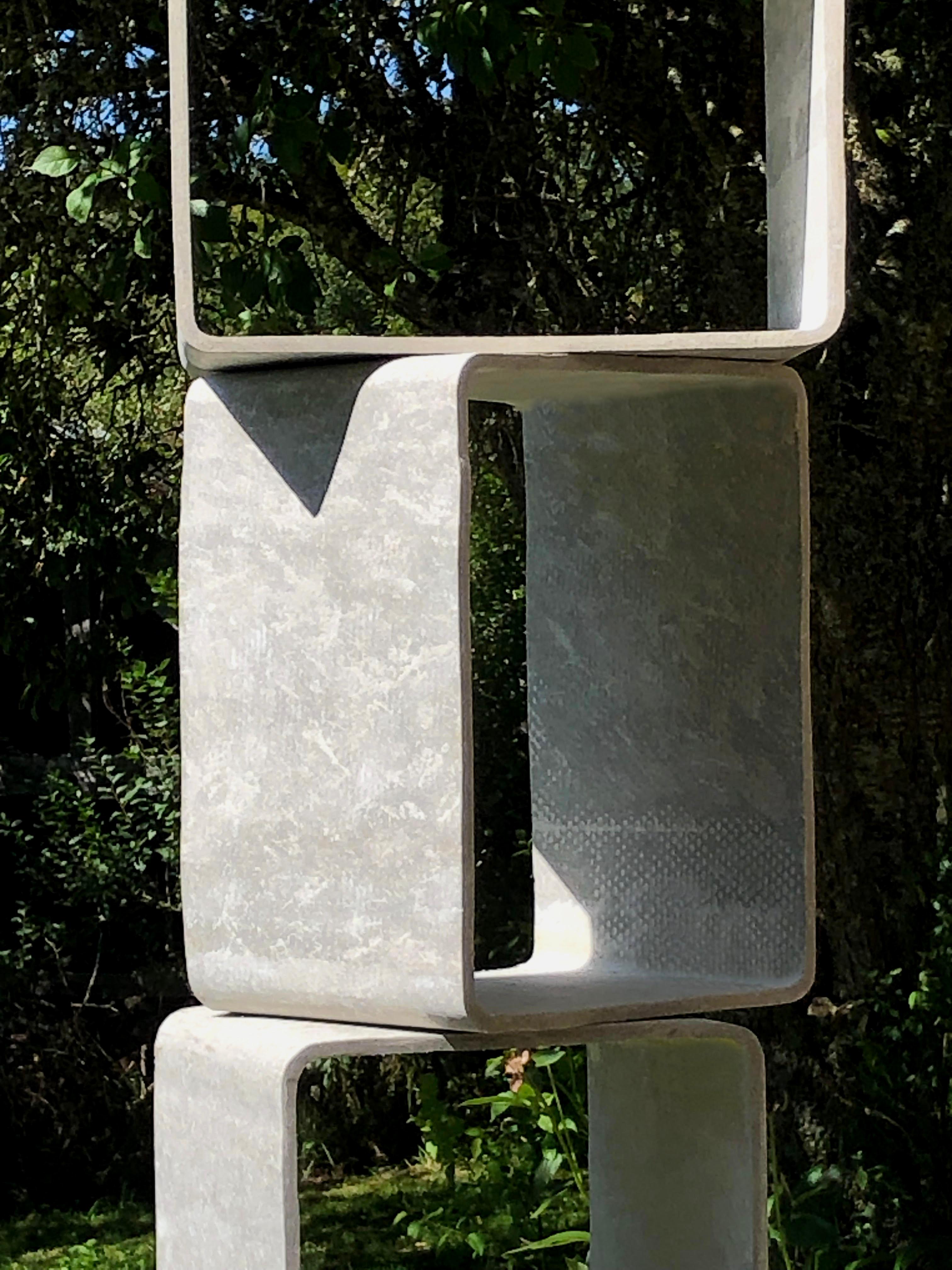Set of 5 SPACE-AGE Concrete BOOKCASES by WILLY GUHL for ETERNIT, Swiss 1970 For Sale 1
