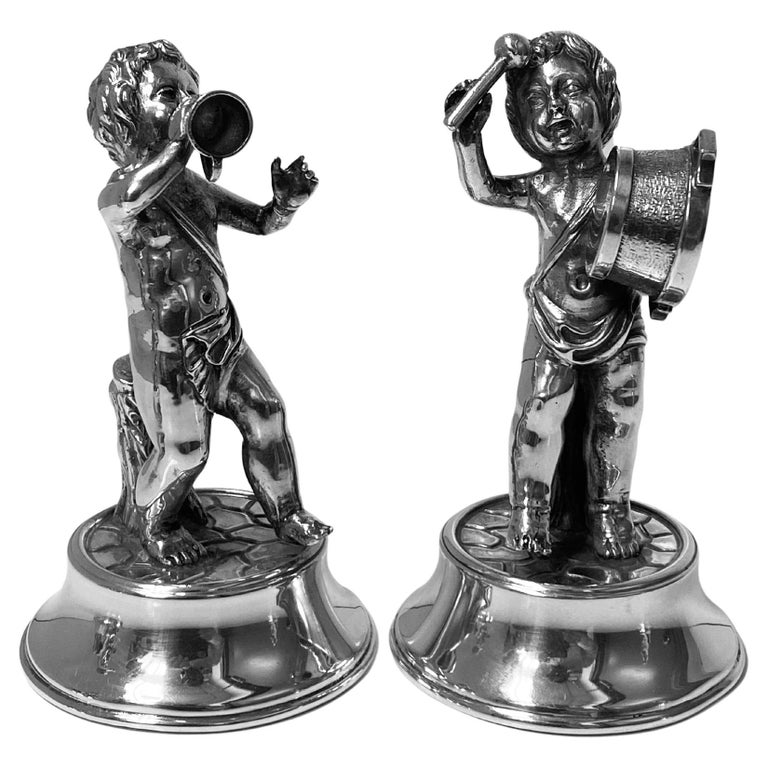 Set of 5 Spanish Silver Musicians, Spain C.1950 For Sale at 1stDibs