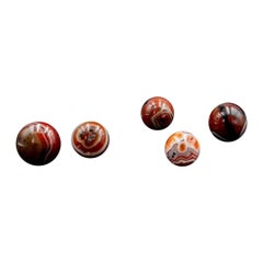 Set of 5 Spheres – Sardonyx Agate