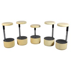 Set of 5 Stools "Golf" model by R. Lucci and P. Orlandini for Velca 1960s Italy