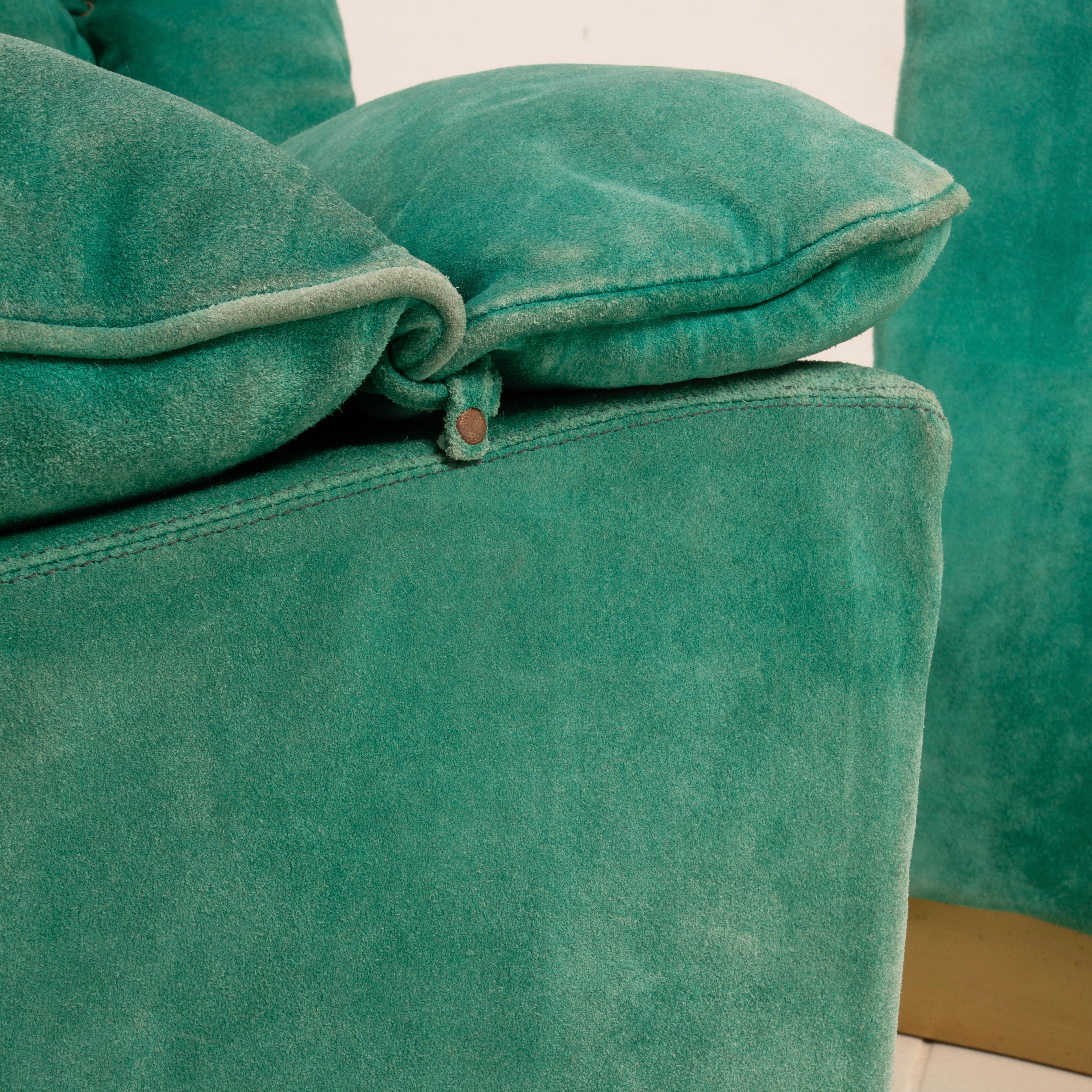 Set of 5 Stropiccio Armhairs by Luciano Frigerio for Frigerio di Desio, 1970 For Sale 9