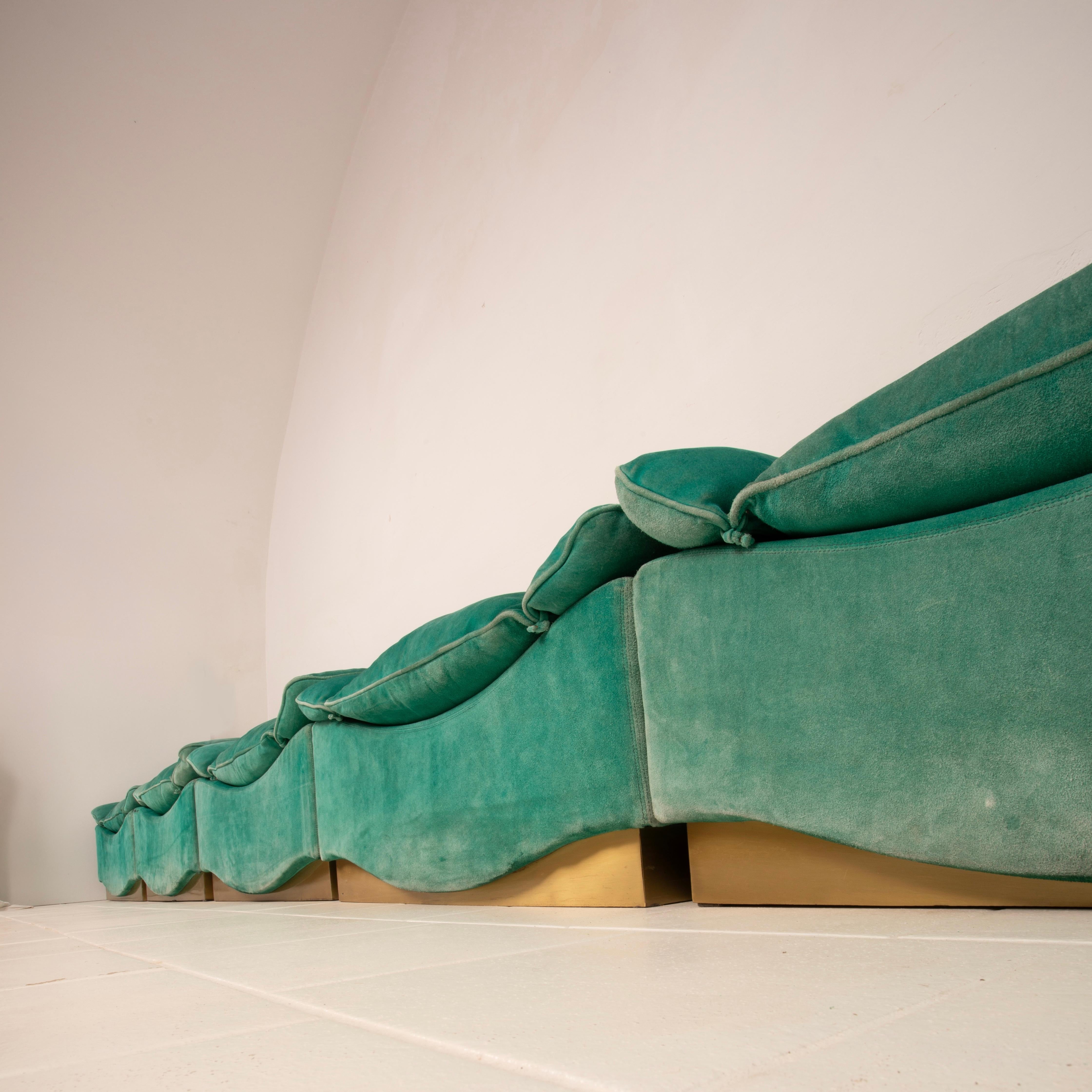 Set of 5 Stropiccio Armhairs by Luciano Frigerio for Frigerio di Desio, 1970 In Good Condition For Sale In Conversano, IT