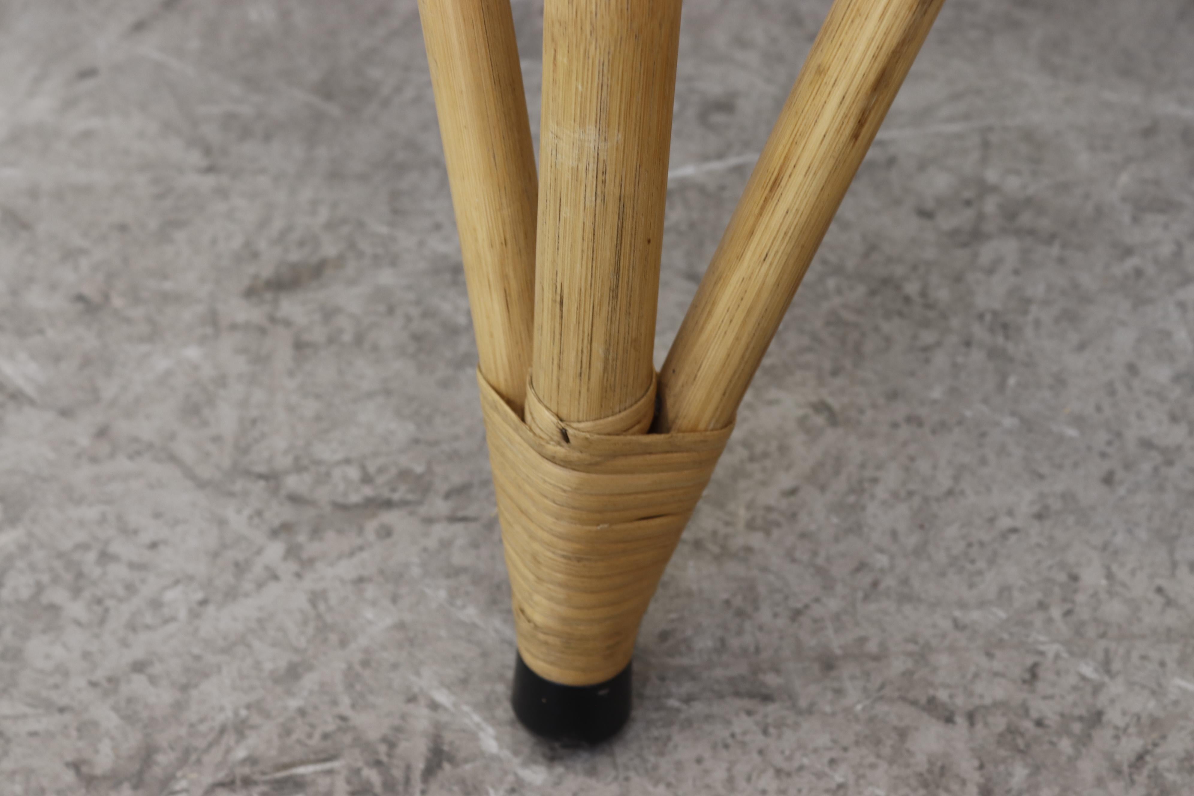 Set of 5 Tall Mid-Century Bamboo Bar Stools 2