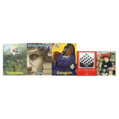 Set of 5 Taschen Art Books on Escher, Gauguin, Michelangelo, Renoir, & Rousseau