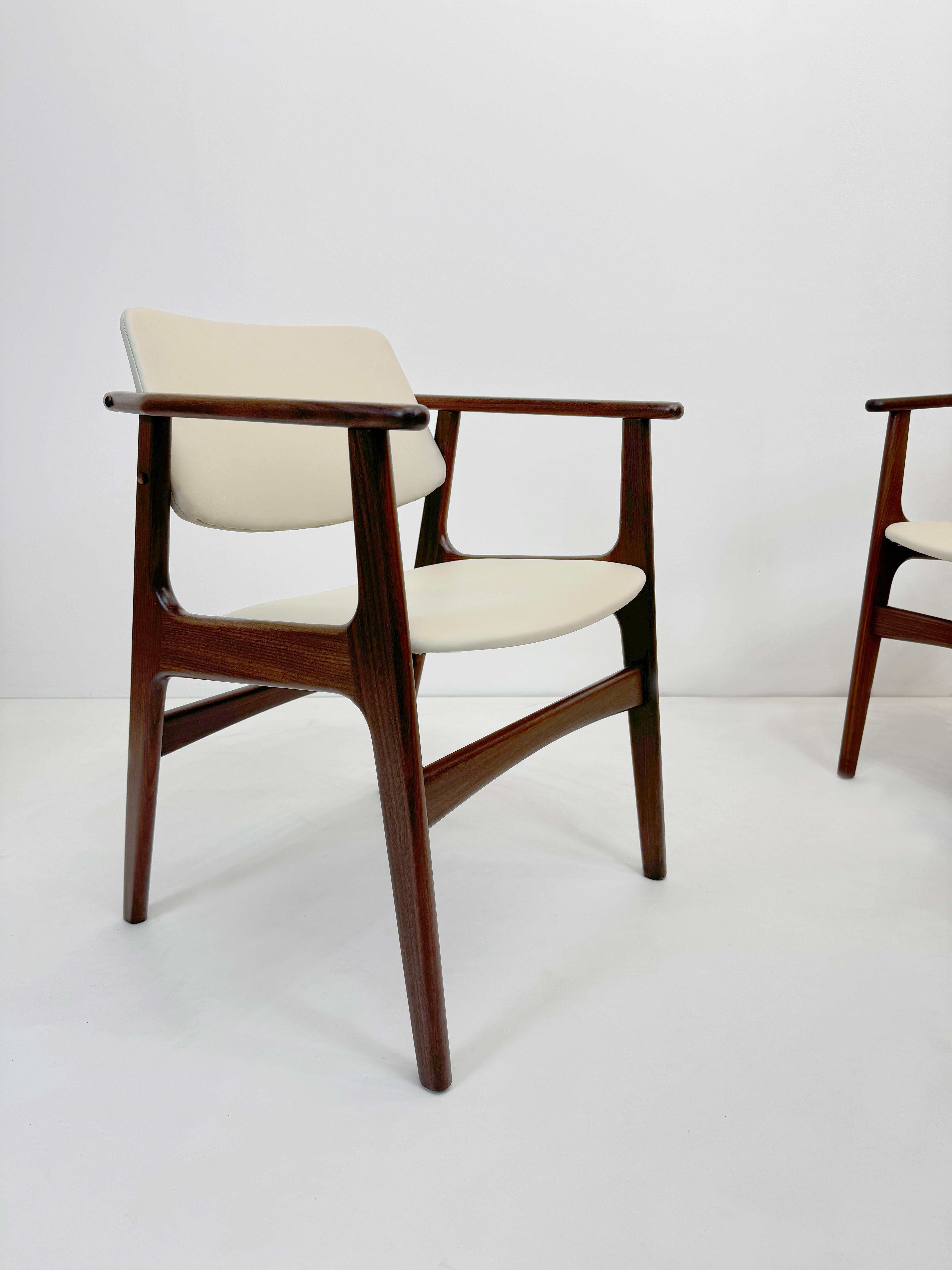 Mid-20th Century Set of 5 Teak Armchairs model Lene, by Arne Vodder, Vamo Møbel, Denmark 1960's