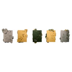 5er-Set „The Hunt“ Metallic-Wandteppiche aus pulverbeschichtetem Aluminium von Altreforme