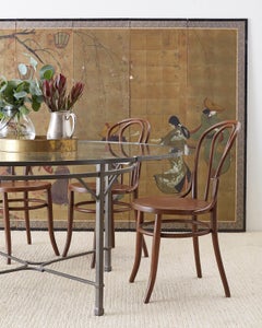 Set of 5 Thonet Style Bentwood Bistro Chairs