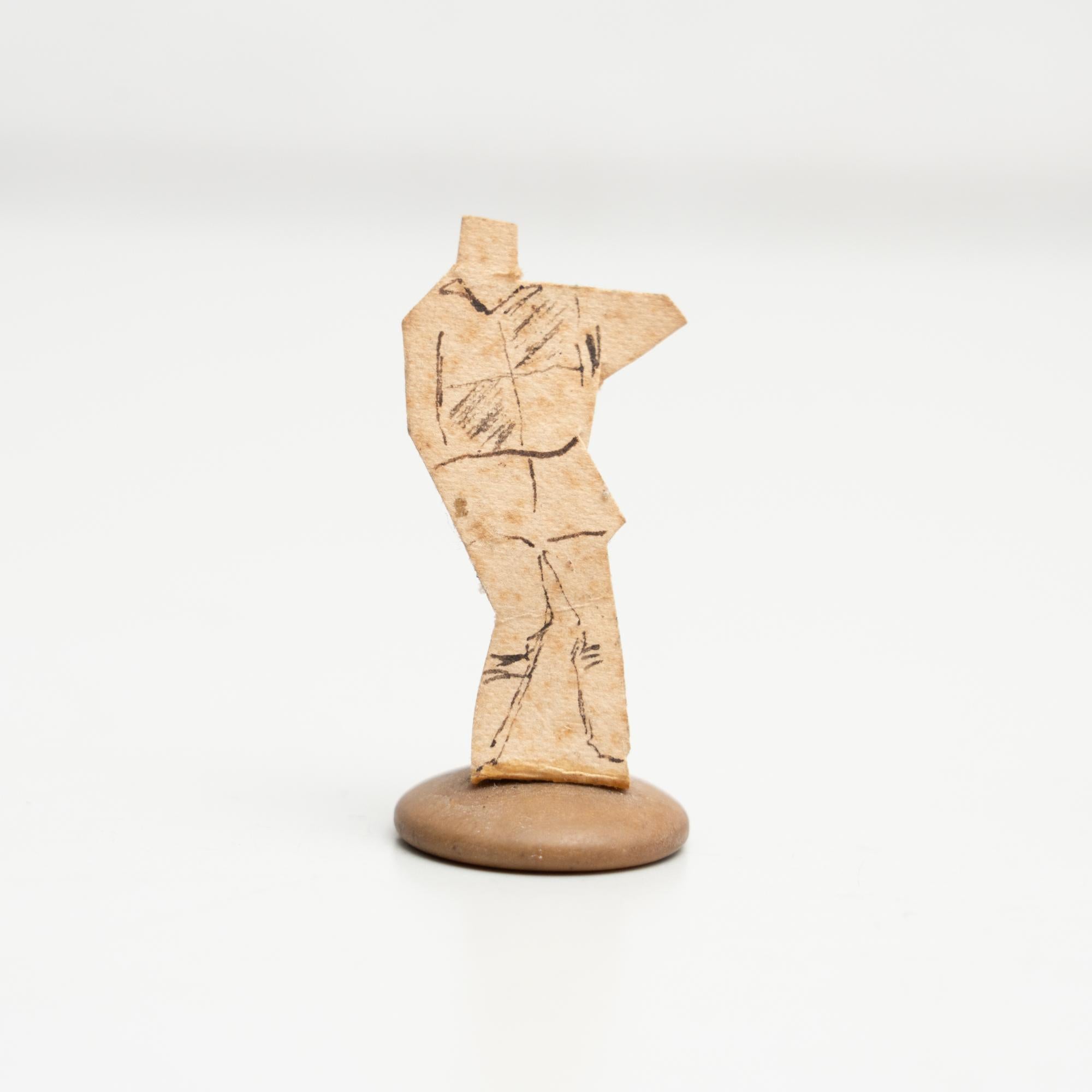 Set di 5 figure di giochi di calcio tradizionali a bottoni, circa 1950 in vendita 4