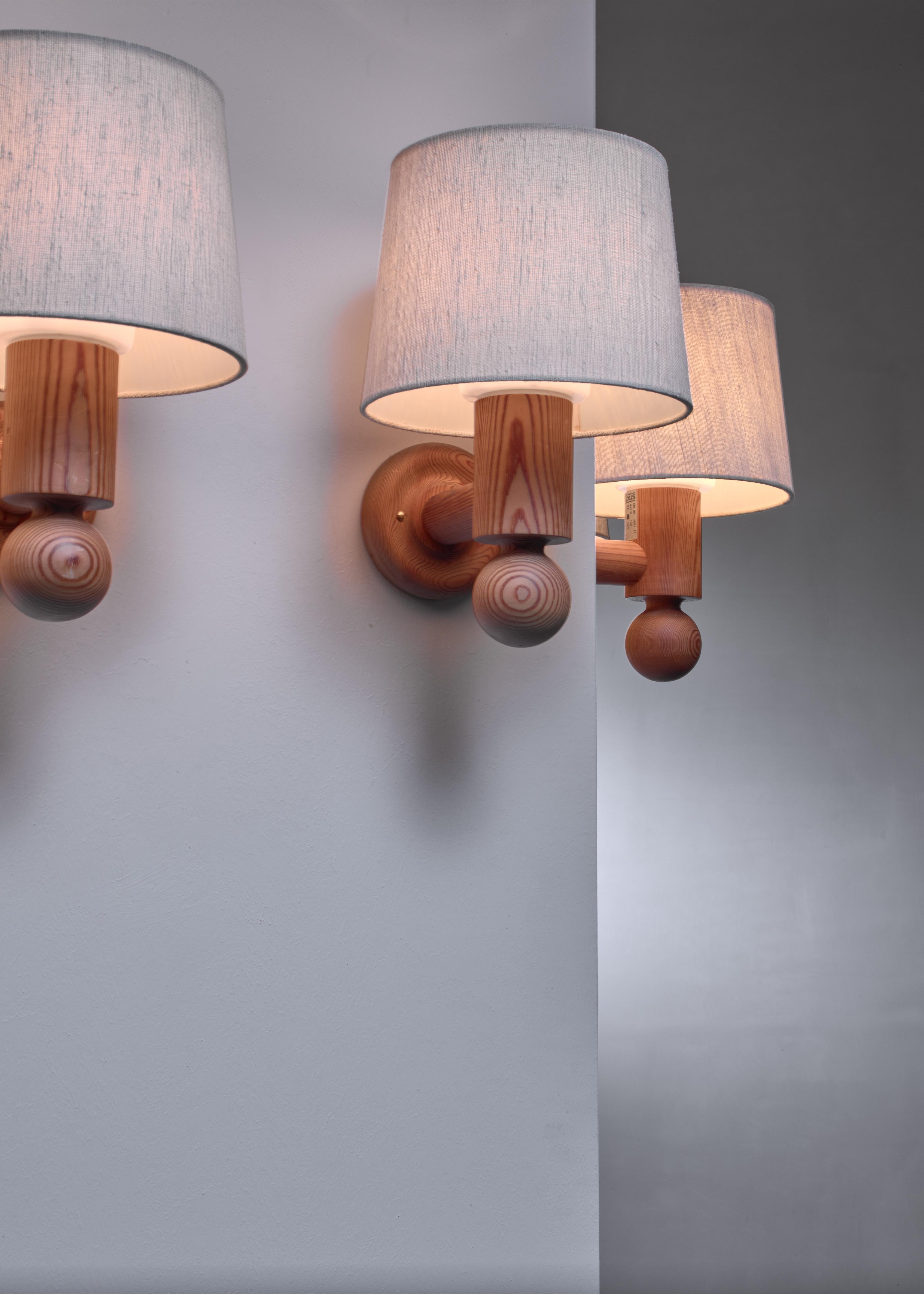 Set of 5 Uno & Osten Kristiansson Wall Lamps for Luxus In Good Condition In Maastricht, NL