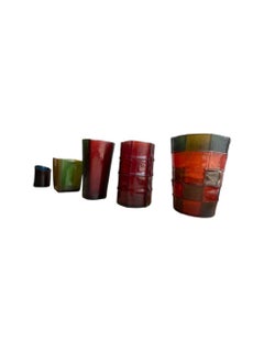 Set of 5 Vases in Resin by Enzo Mari, circa 2011