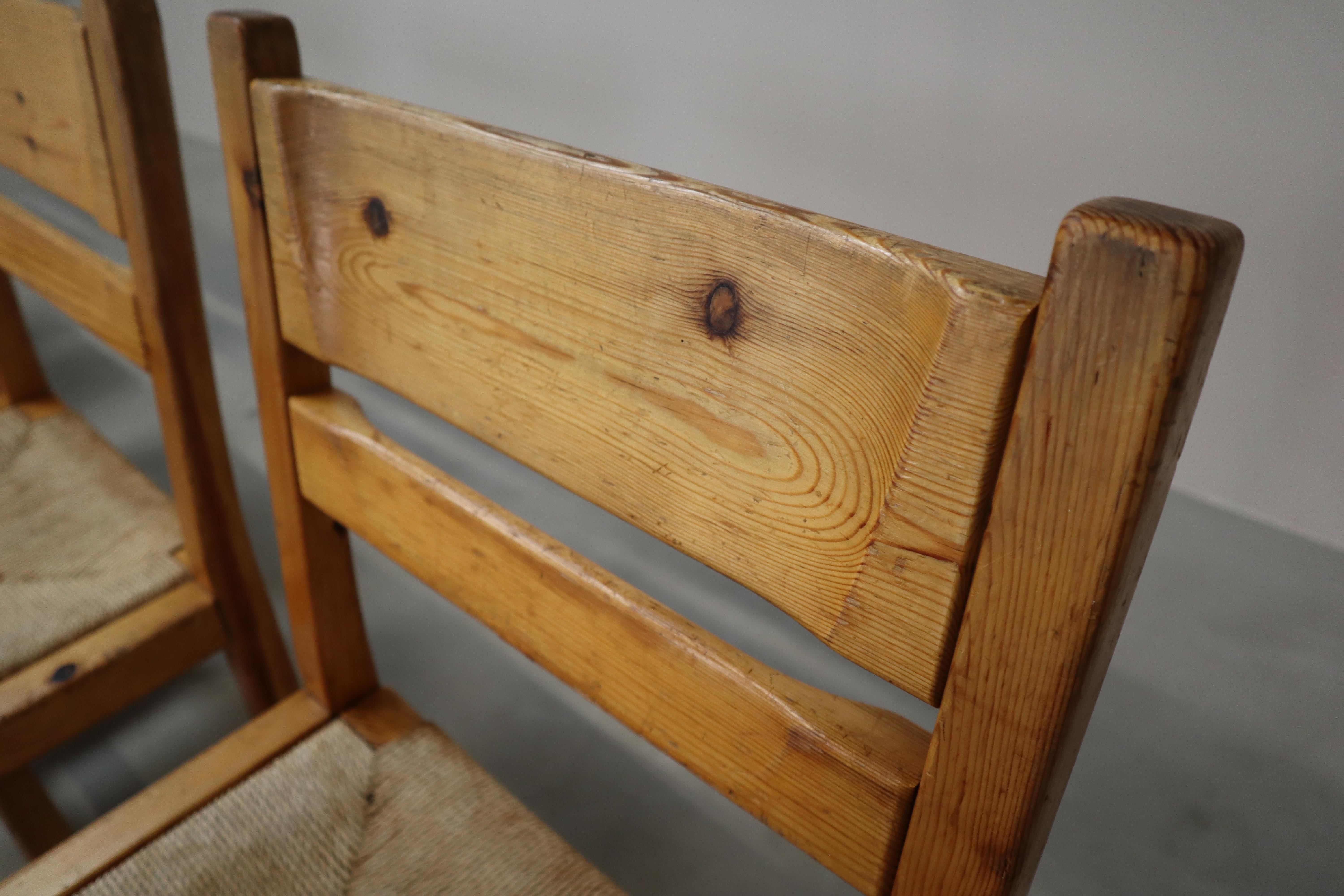 Set of 5 vintage Danish chairs by Tage Poulsen for Gramrode Møbelfabrik, 1970's For Sale 10