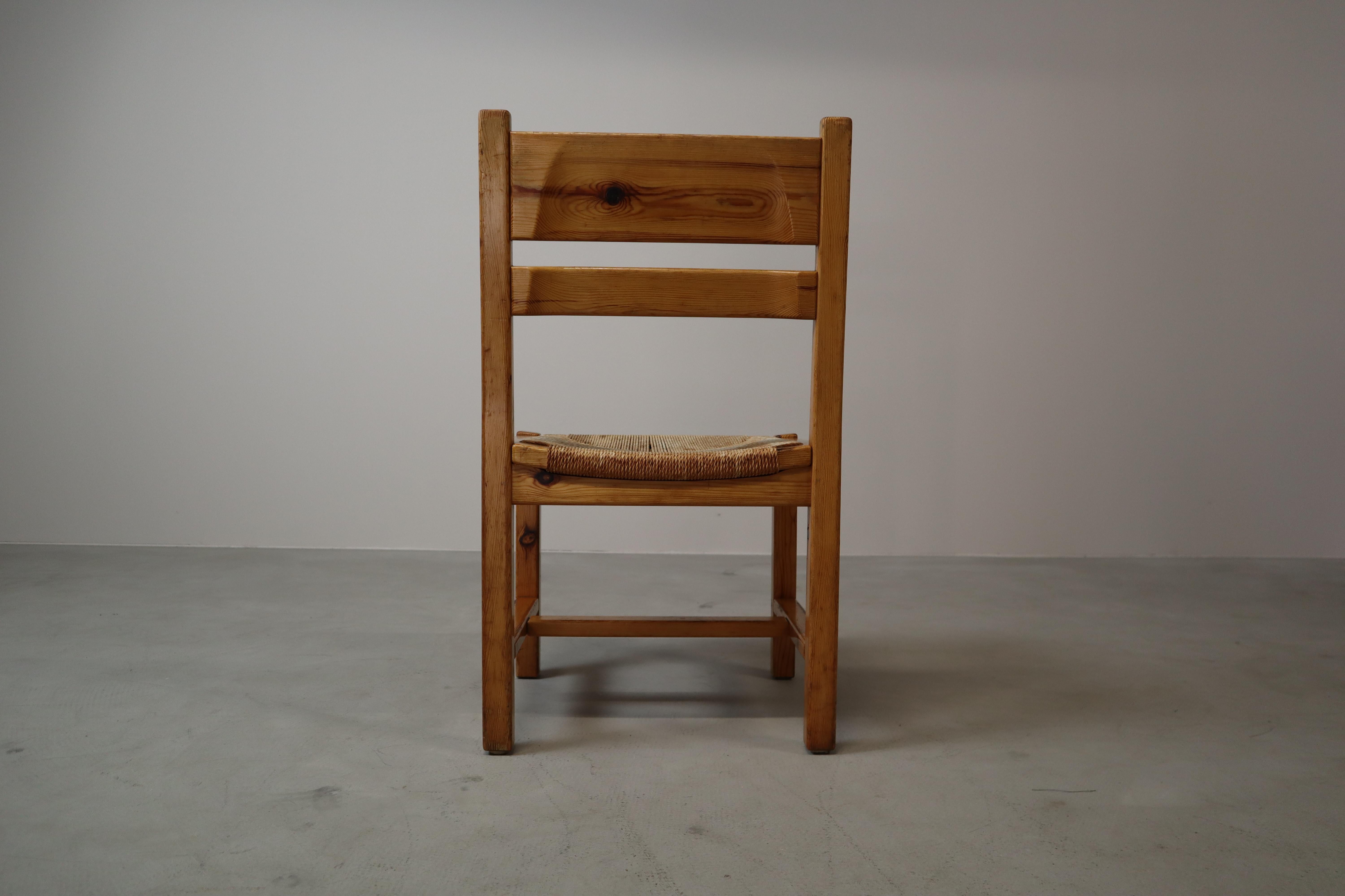 Set of 5 vintage Danish chairs by Tage Poulsen for Gramrode Møbelfabrik, 1970's In Good Condition For Sale In Langemark-Poelkapelle, BE