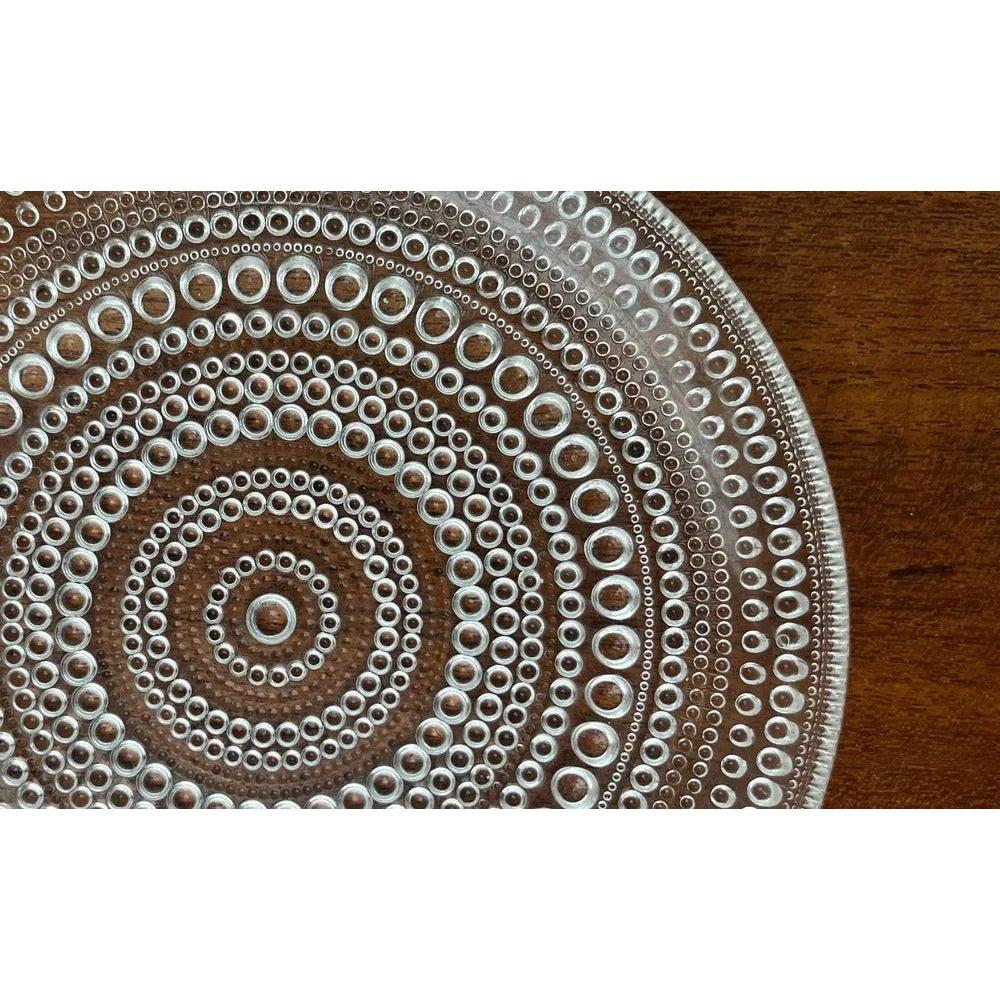 Set von 5 finnischen Kastehelmi-Glastellern aus der Vintage-Serie Kastehelmi von Oiva Toikka im Angebot 4