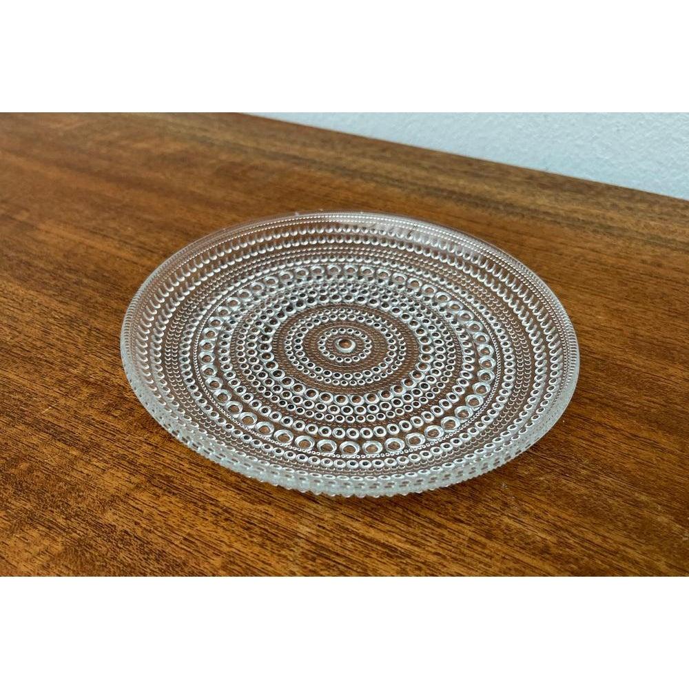 Set von 5 finnischen Kastehelmi-Glastellern aus der Vintage-Serie Kastehelmi von Oiva Toikka (20. Jahrhundert) im Angebot