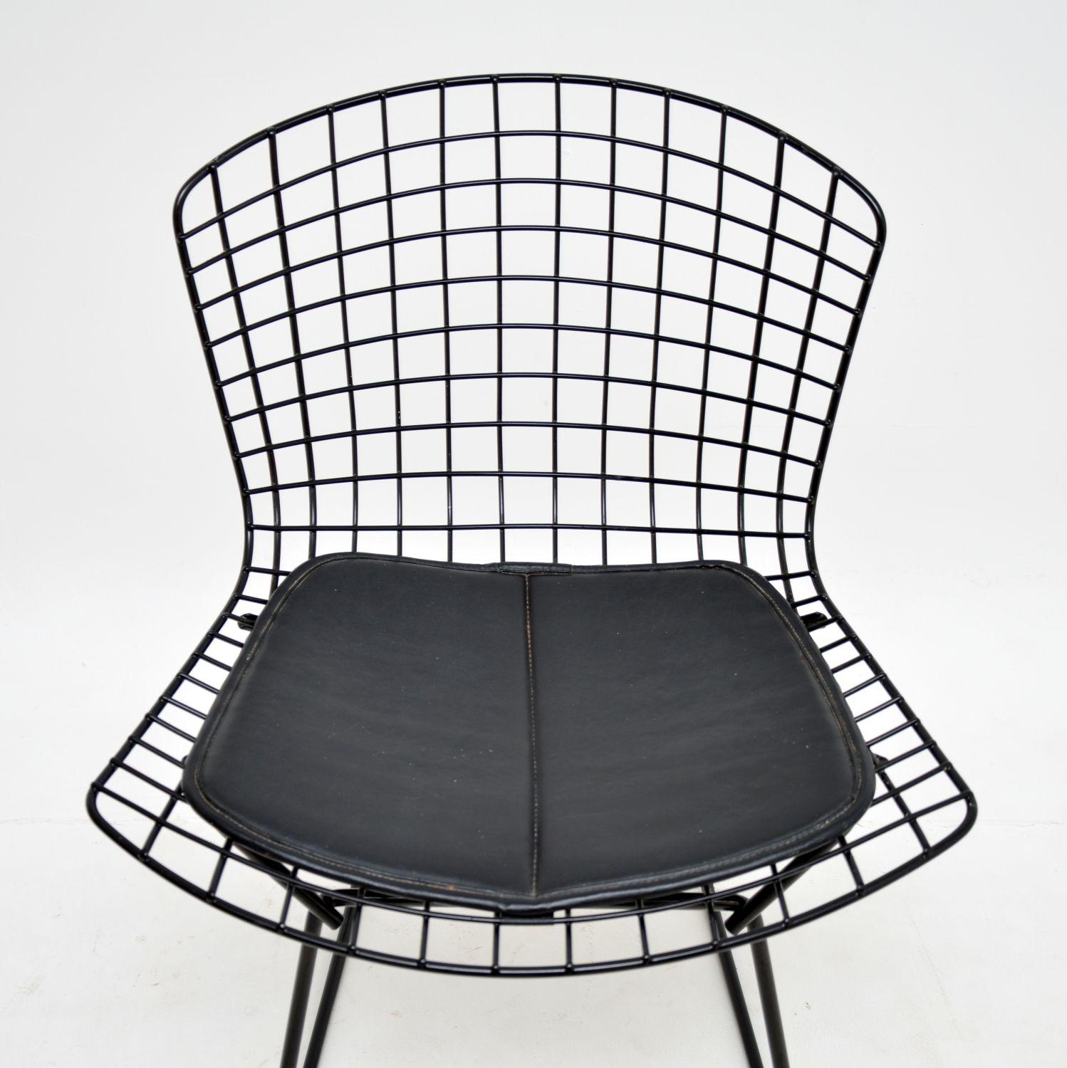 Set of 5 Vintage Harry Bertoia Wire Dining Chairs by Knoll 1