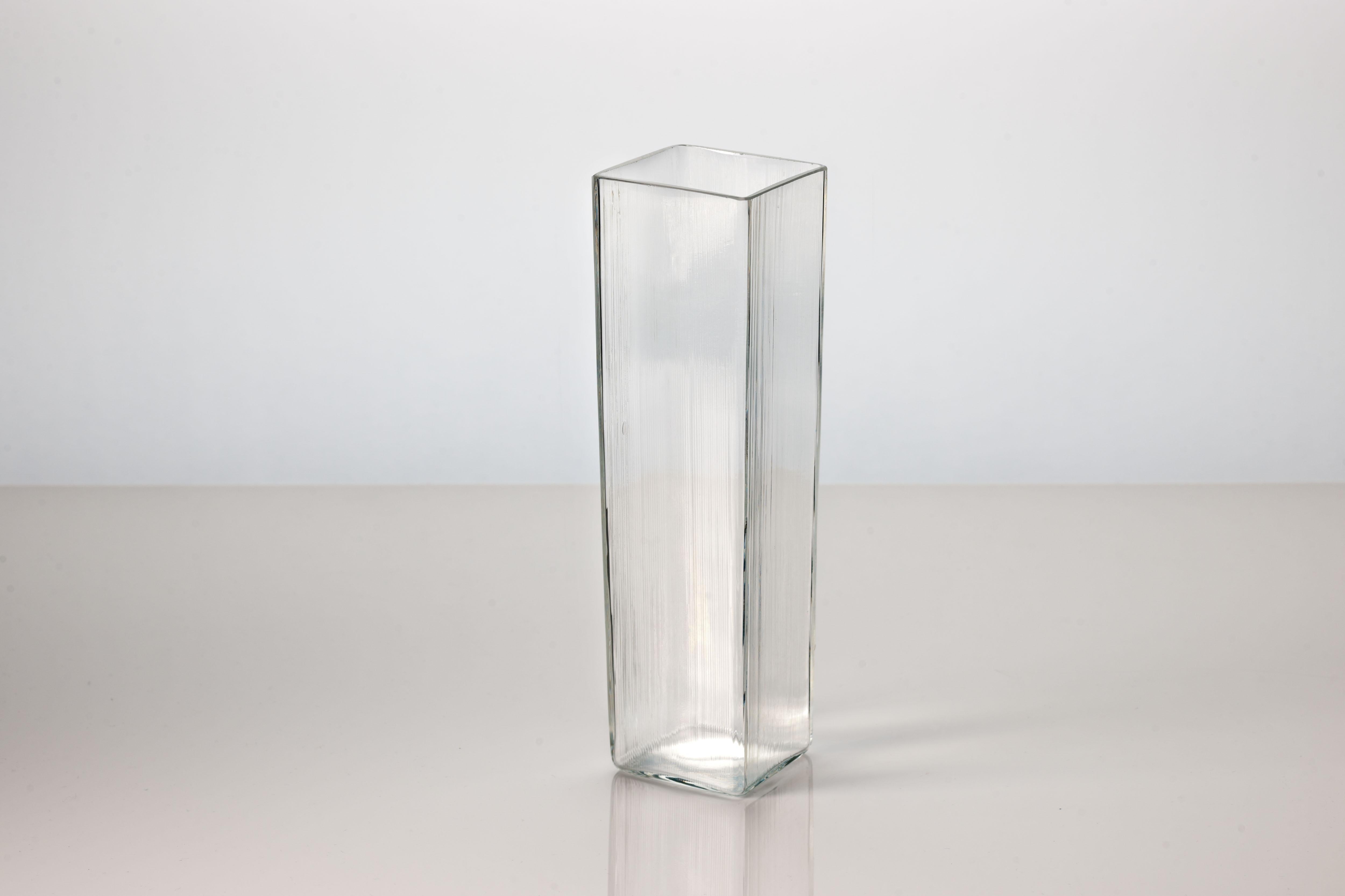 Glass Set of 5 Vintage 'ISI' Vases by Lennart Andersson Gullaskruf Glasbruk, Sweden