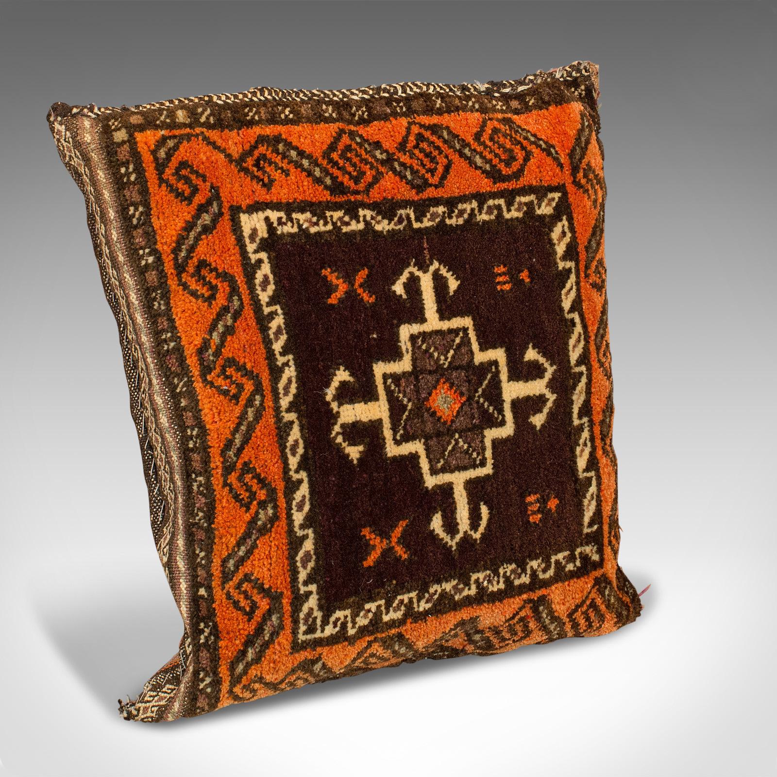 Textile Set of 5, Vintage Kilim Cushions, North African, Camel Bag, Throw Pillows, 1950