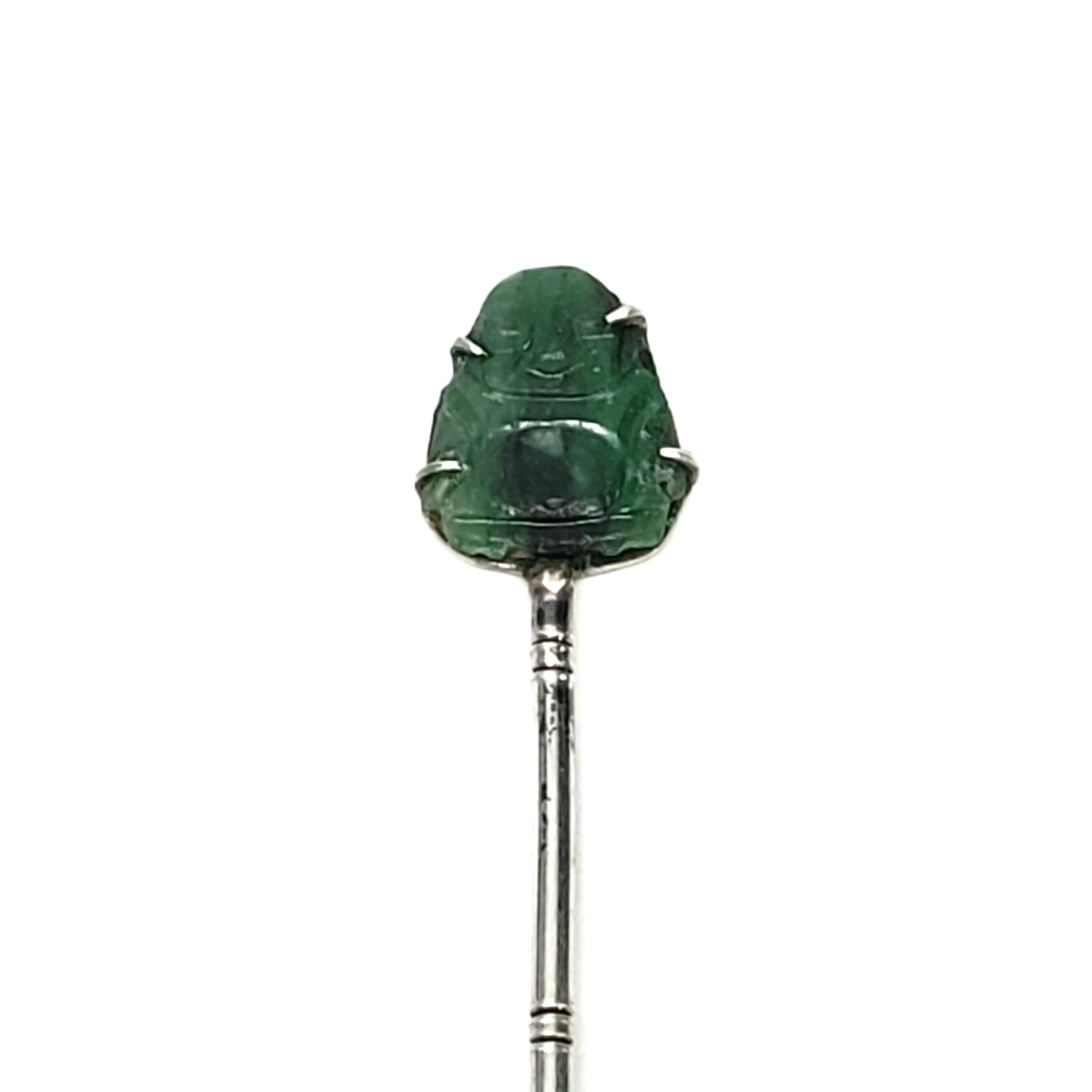 Set von 5 Vintage Lee Yee Hing 900 Buddha-Eislöffeln aus Silber, Bambus und Jade 3