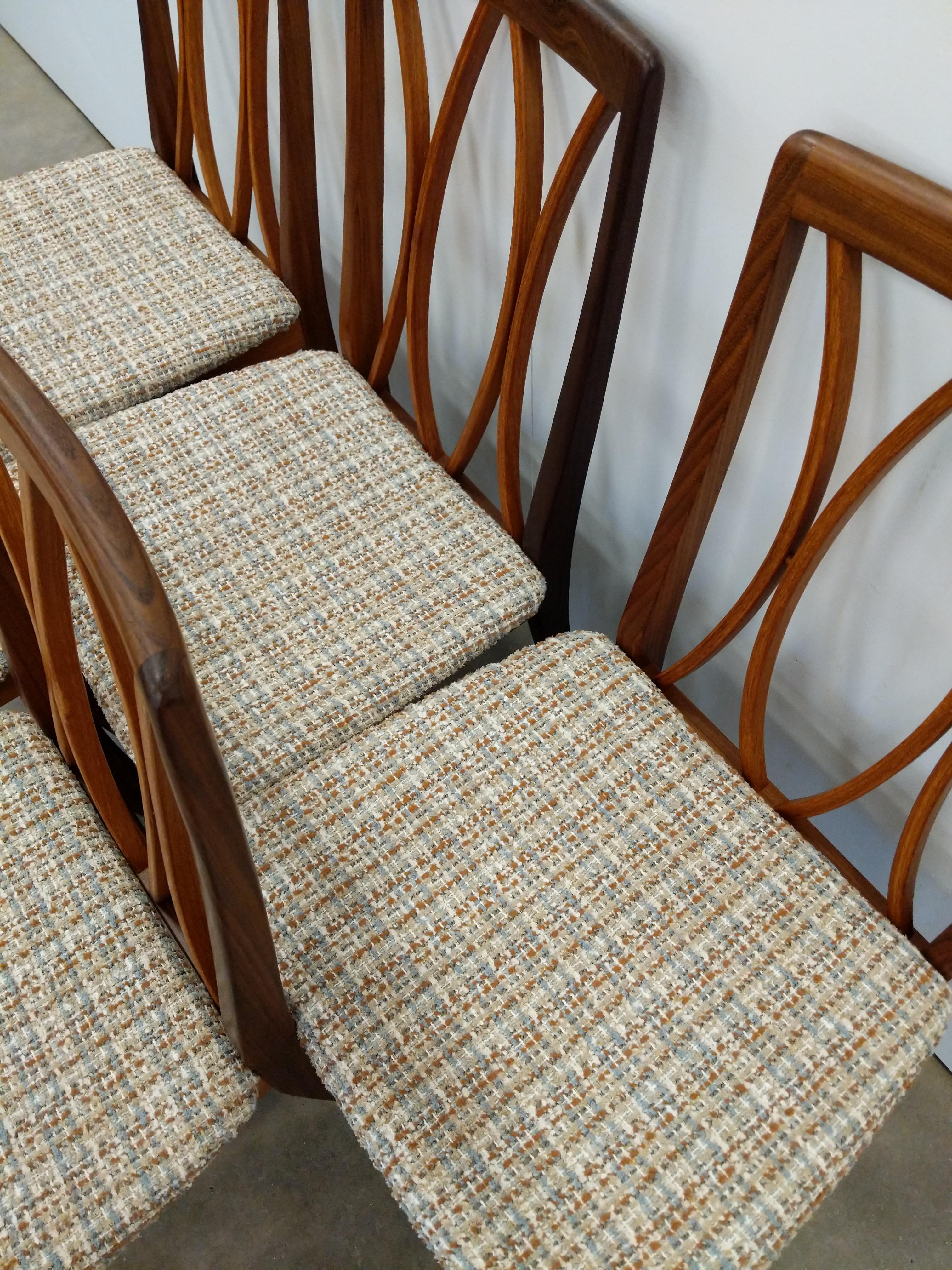 Set of 5 Vintage Mid Century Modern Dining Chairs by G Plan im Angebot 1