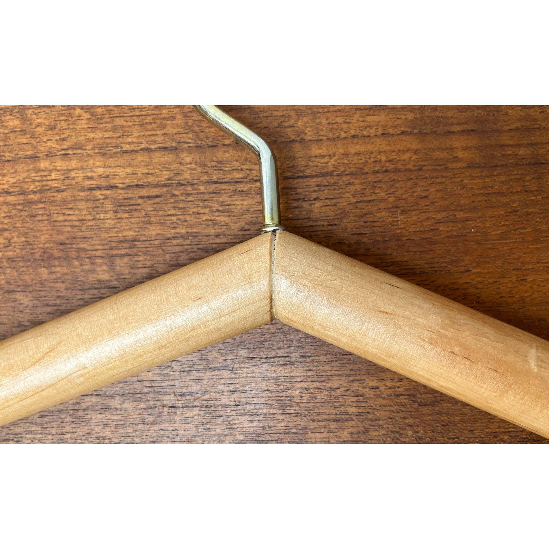 Set di 5 appendiabiti vintage in Wood, anni '70 in vendita 8