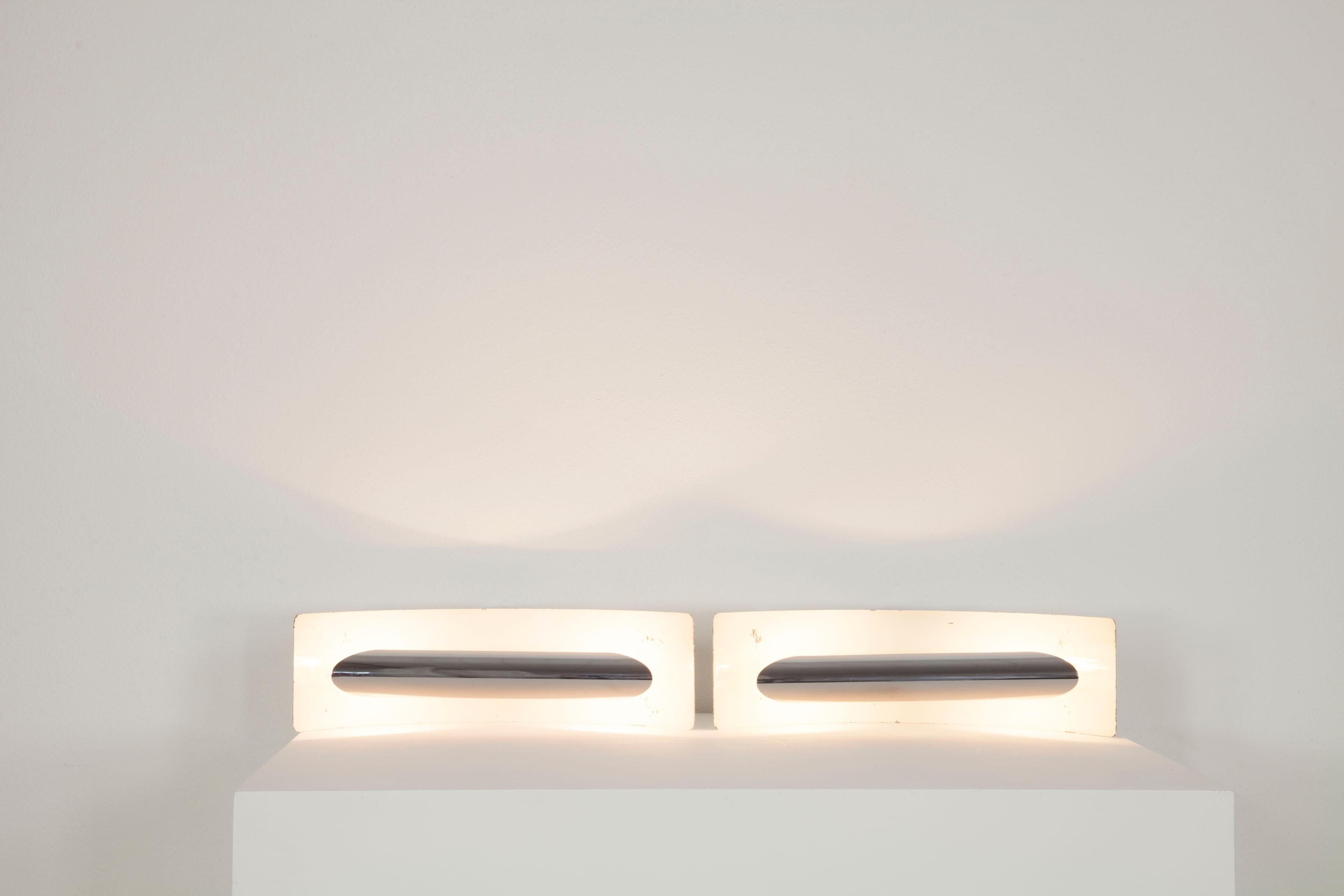  Set of 5 Wall Lamps, Design Gioffredo Reggiani, Italy 1970s  For Sale 3
