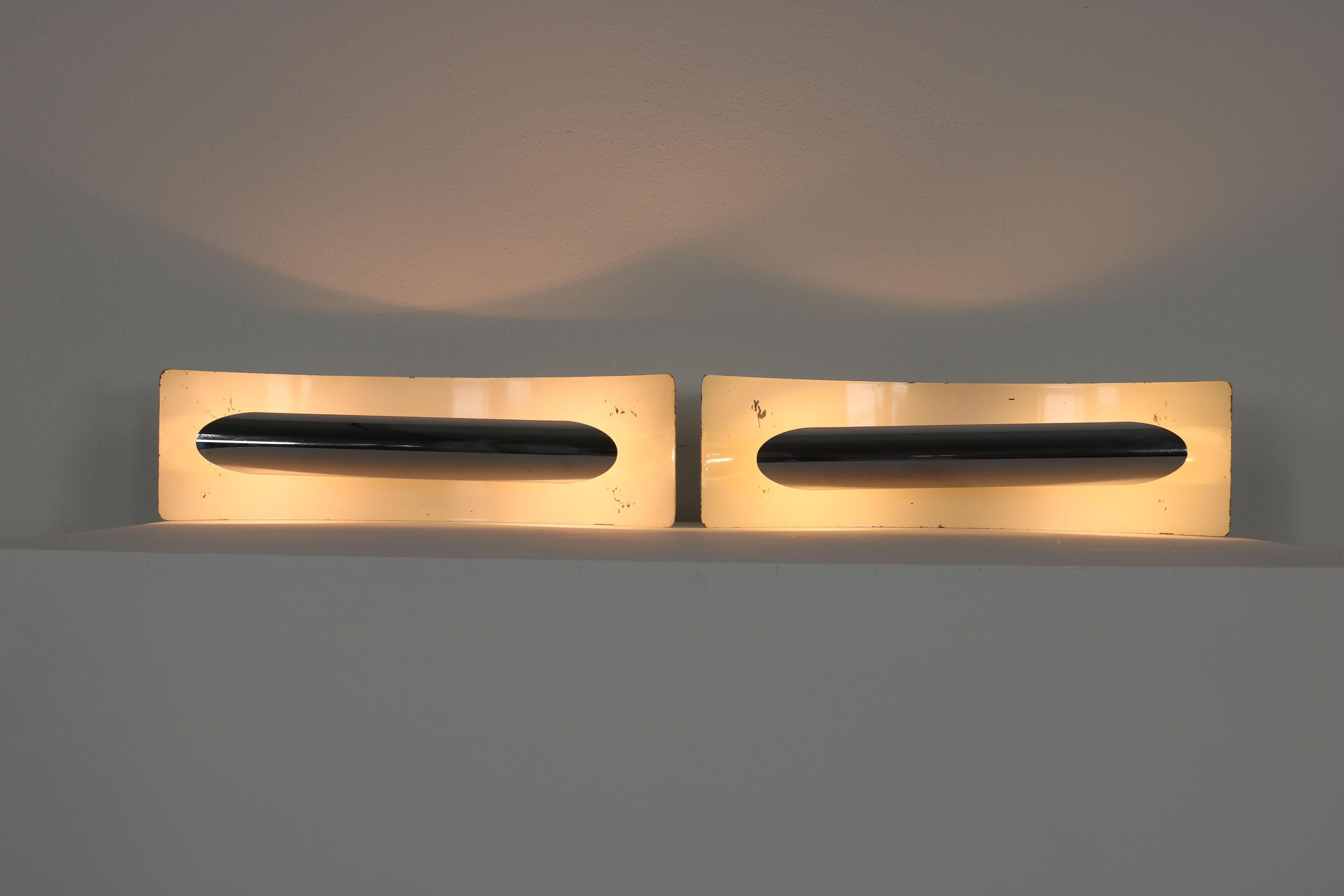 Set of 5 Wall Lamps, Design Gioffredo Reggiani, Italy 1970s  For Sale 9
