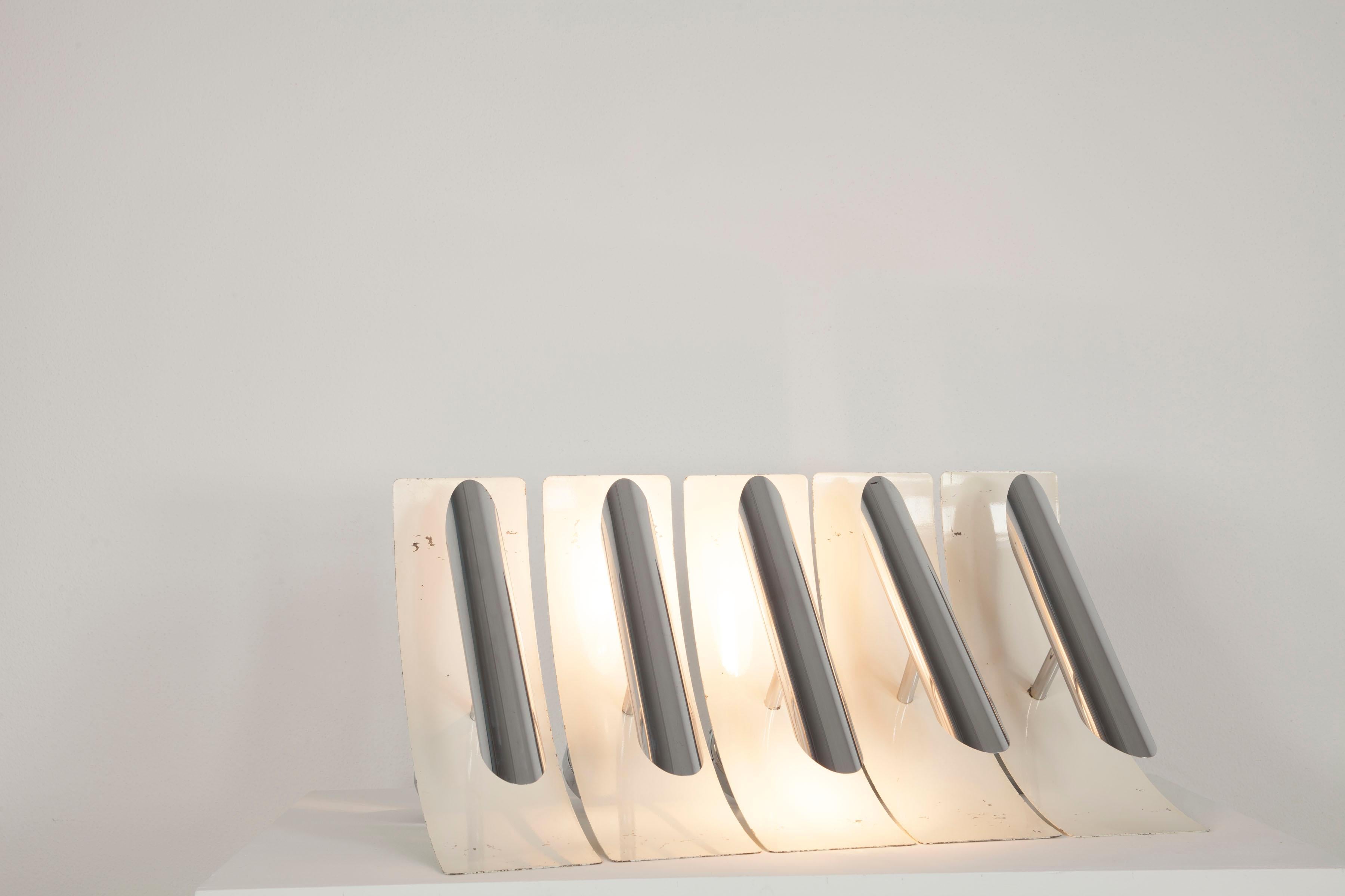  Set of 5 Wall Lamps, Design Gioffredo Reggiani, Italy 1970s  In Fair Condition For Sale In Wolfurt, AT