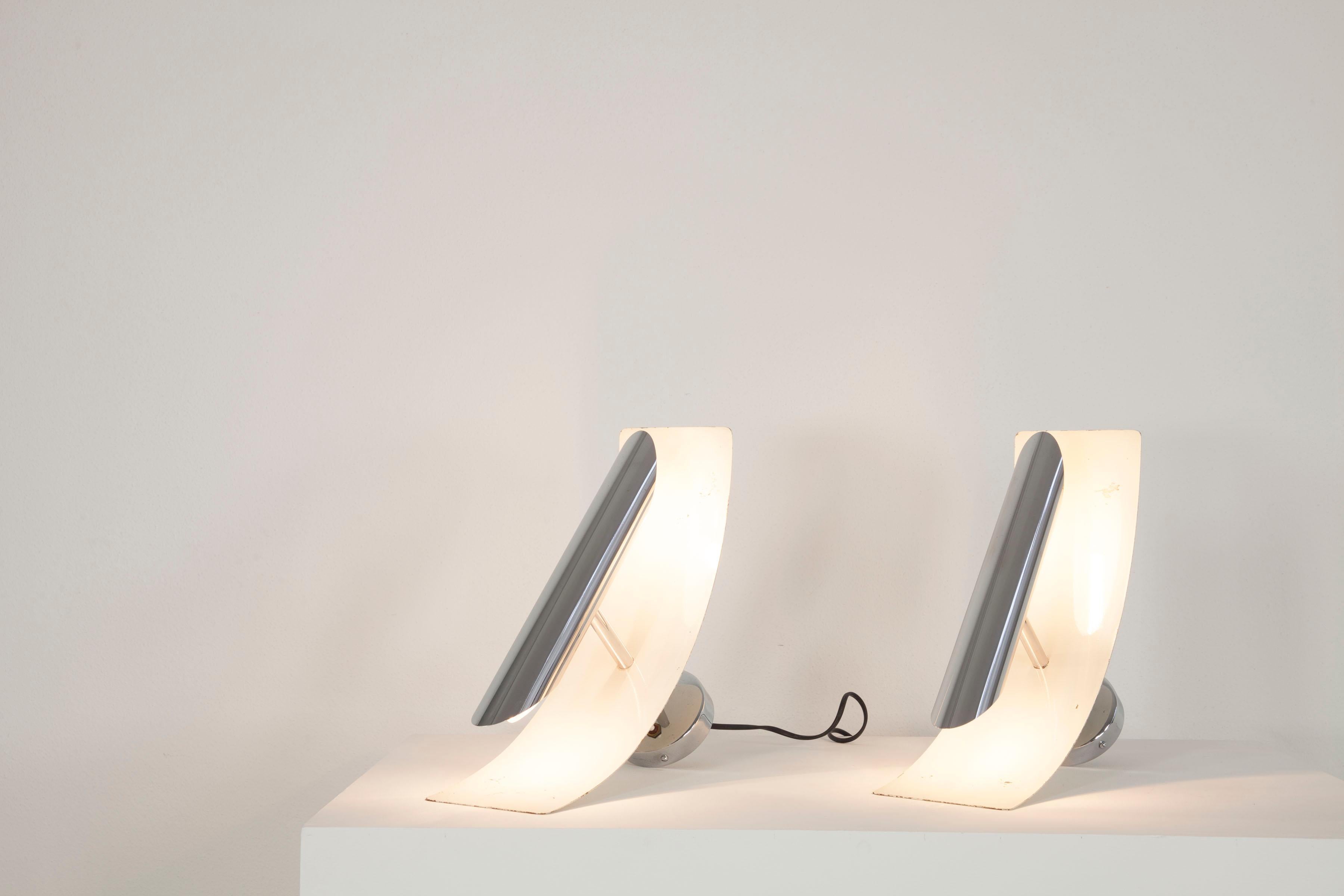 Late 20th Century  Set of 5 Wall Lamps, Design Gioffredo Reggiani, Italy 1970s  For Sale