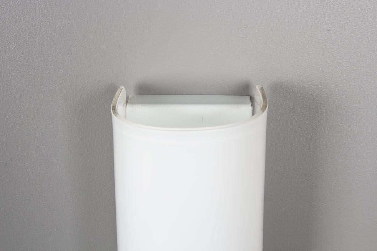 Set di 5 lampade da parete in ottone e opalina, design italiano 1950 in vendita 2