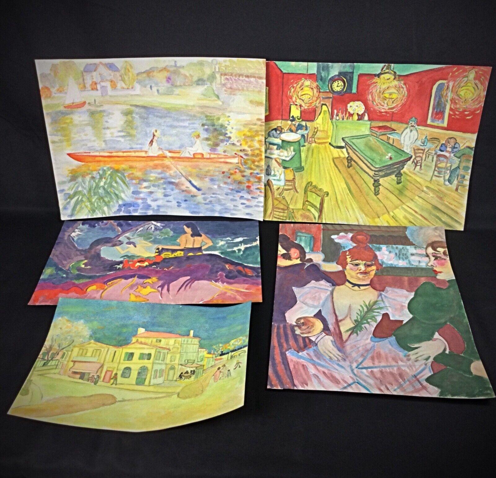 Set di 5 disegni ad acquerello di J. René Rommel - Studio Collection'S - 2Y295 in vendita 2