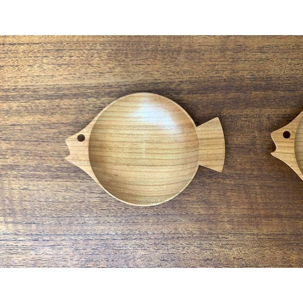Set di 5 ciotole in legno a forma di pesce, anni '60 in vendita 6