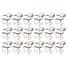 Set of 50 Marcel Breuer Bauhaus "Cesca" Armchairs, Manufactured in Italy