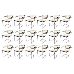 Set of 50 Marcel Breuer Bauhaus "Cesca" Armchairs, Manufactured in Italy