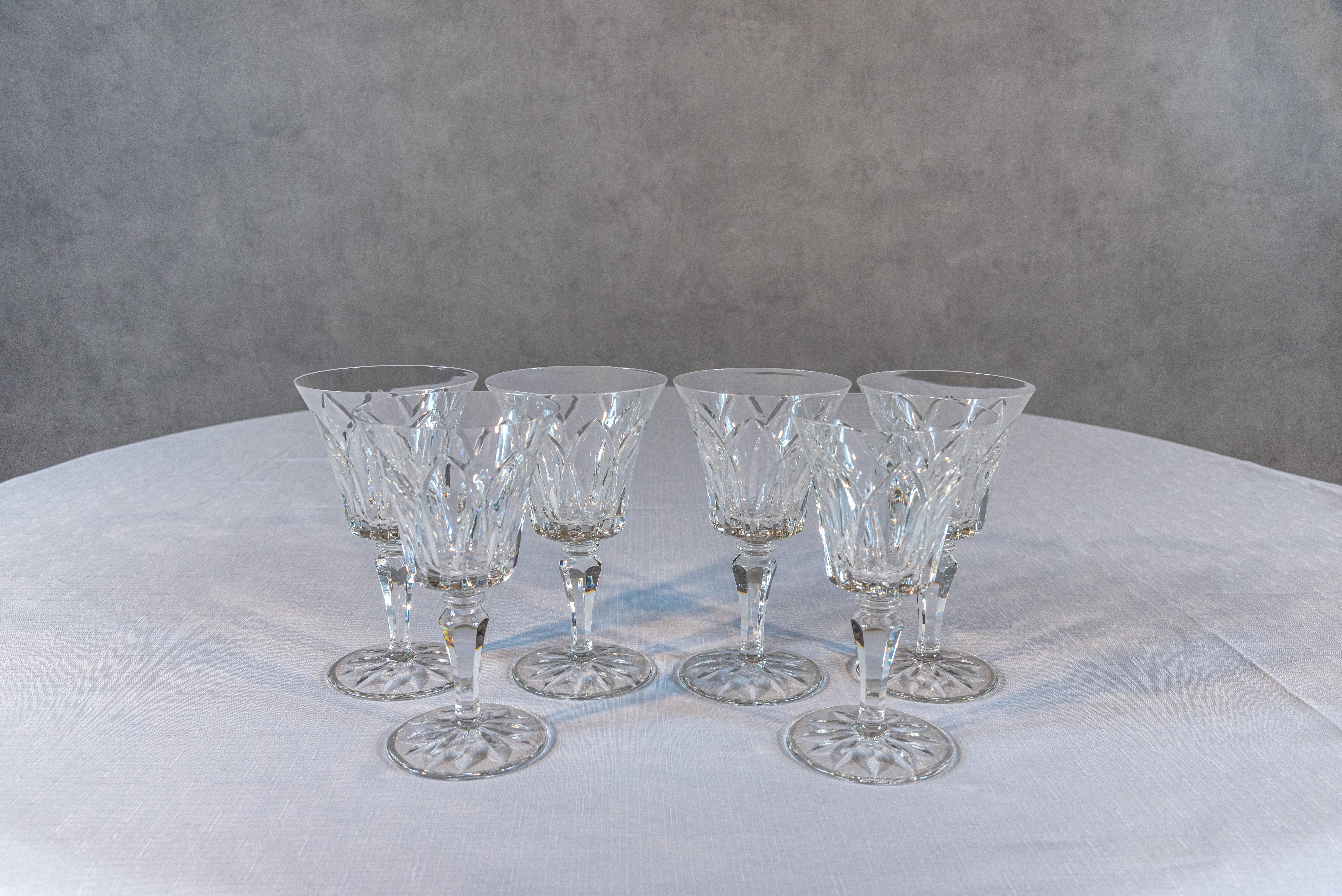 French Set Of 55 Saint Louis Crystal For Sale